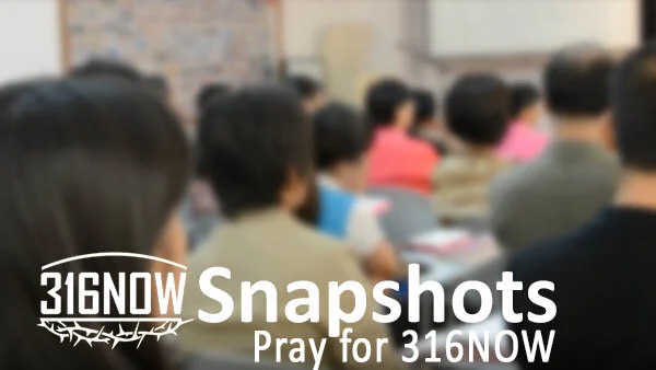 Pray for 316NOW's Firmly Forward efforts