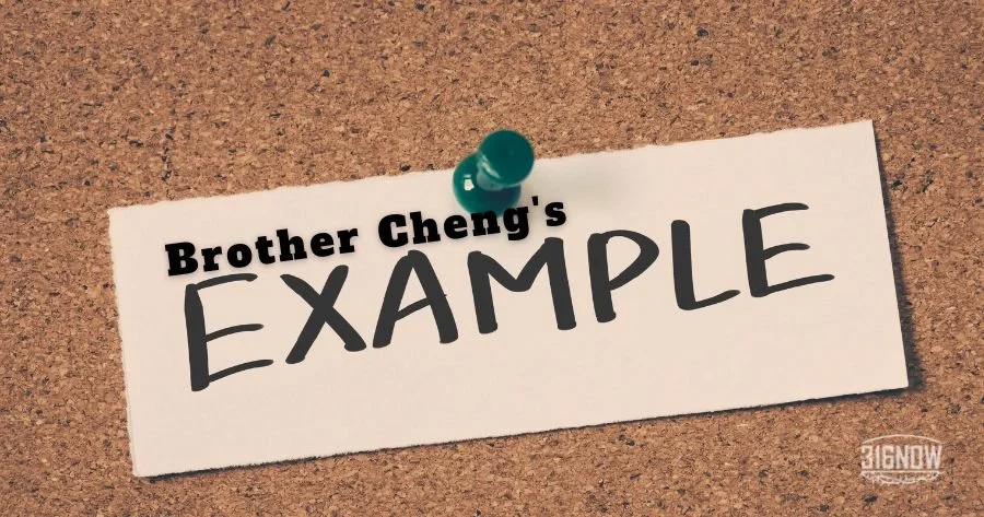 MINISTRY / Brother Cheng's example