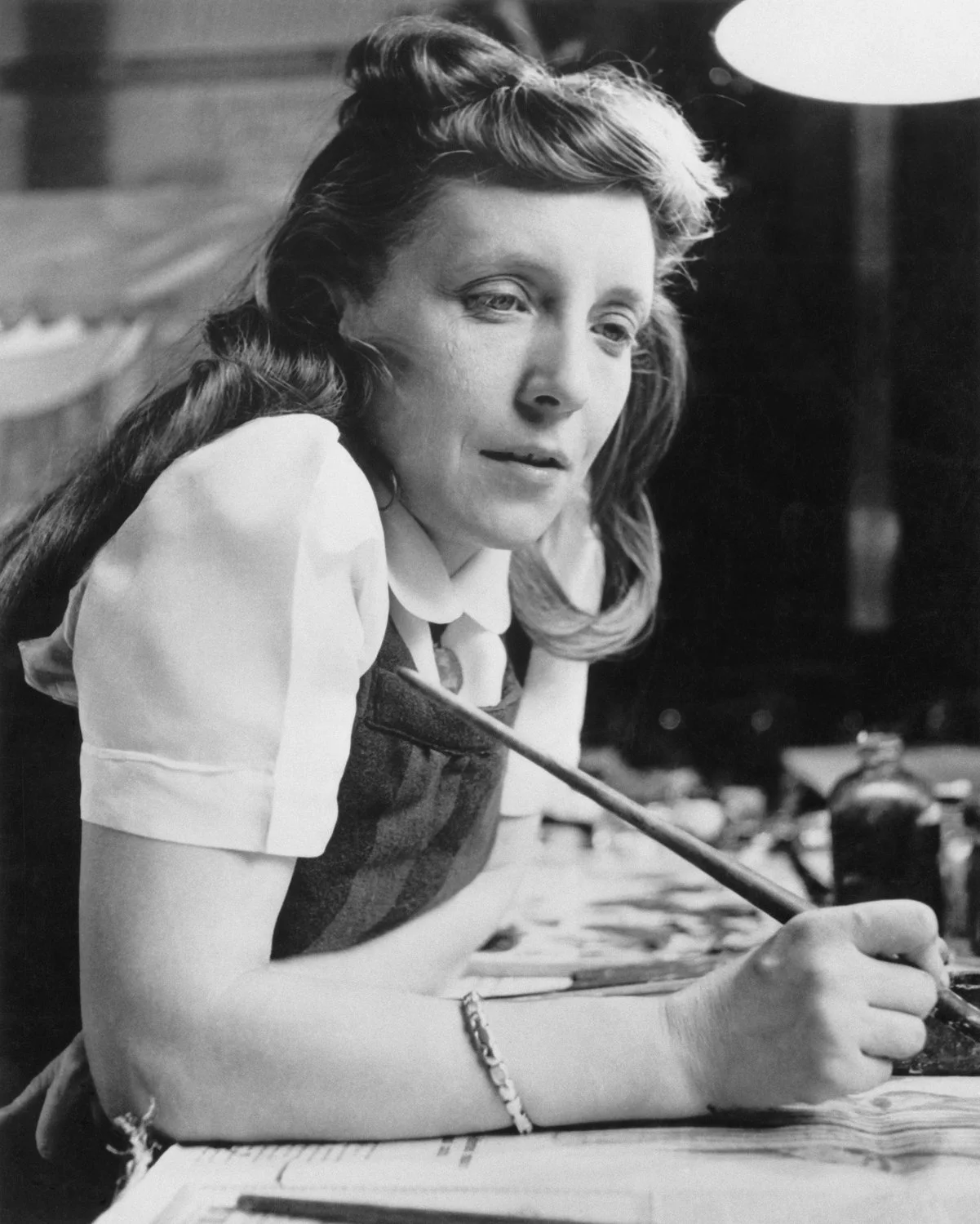 Louise Bourgeois in the studio of her apartment at 142 East 18th Street, NYC, circa 1946 © The Easton Foundation_ADAGP, Paris 2025.jpg