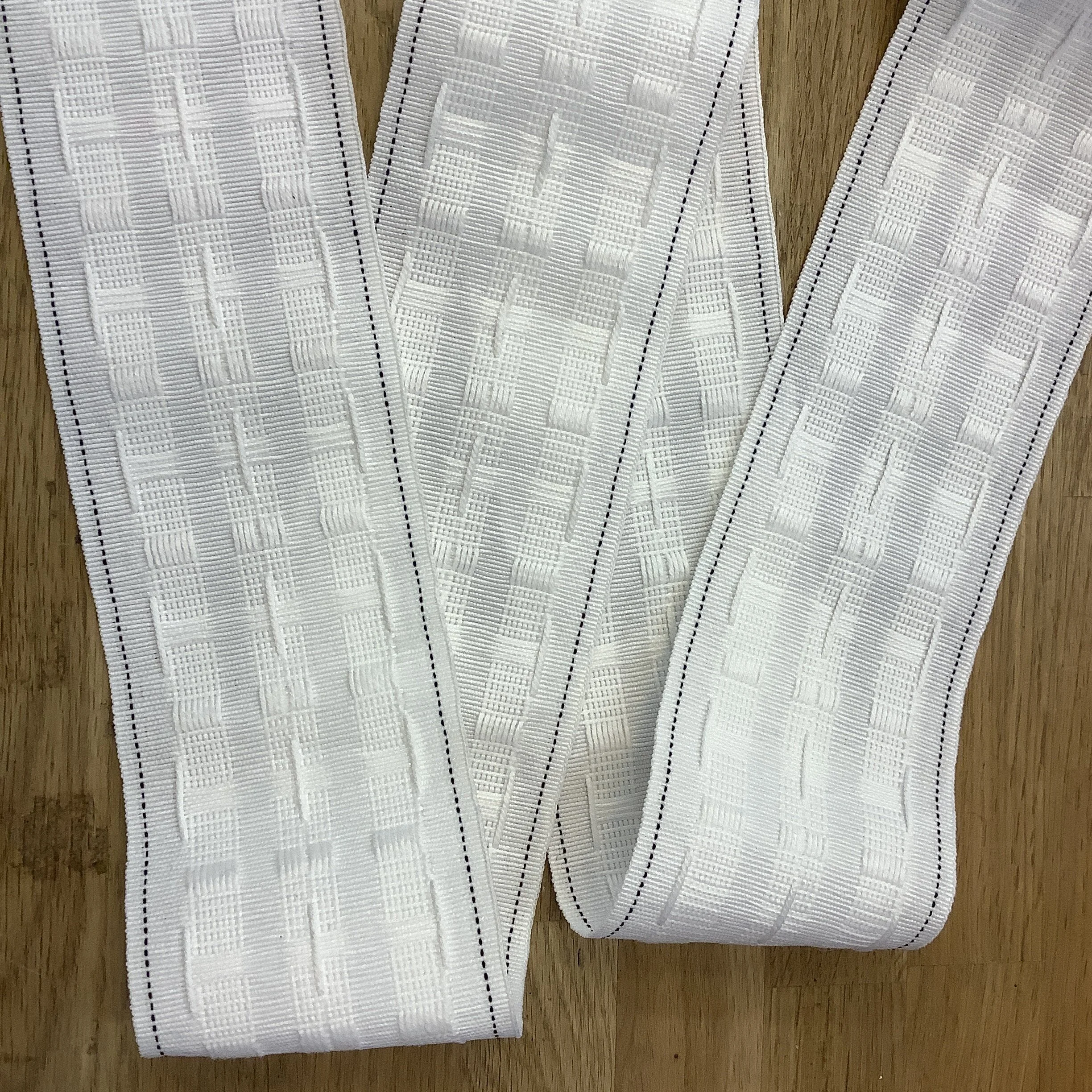 Pencil pleat curtain tape 3-in 7.5cm wide