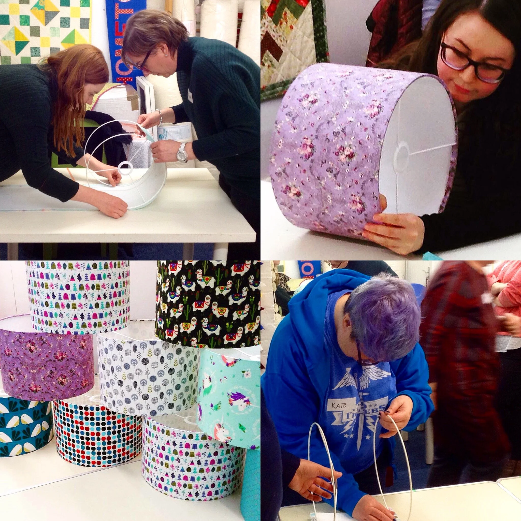 Handmade-fabric-lampshade-workshop-all-levels