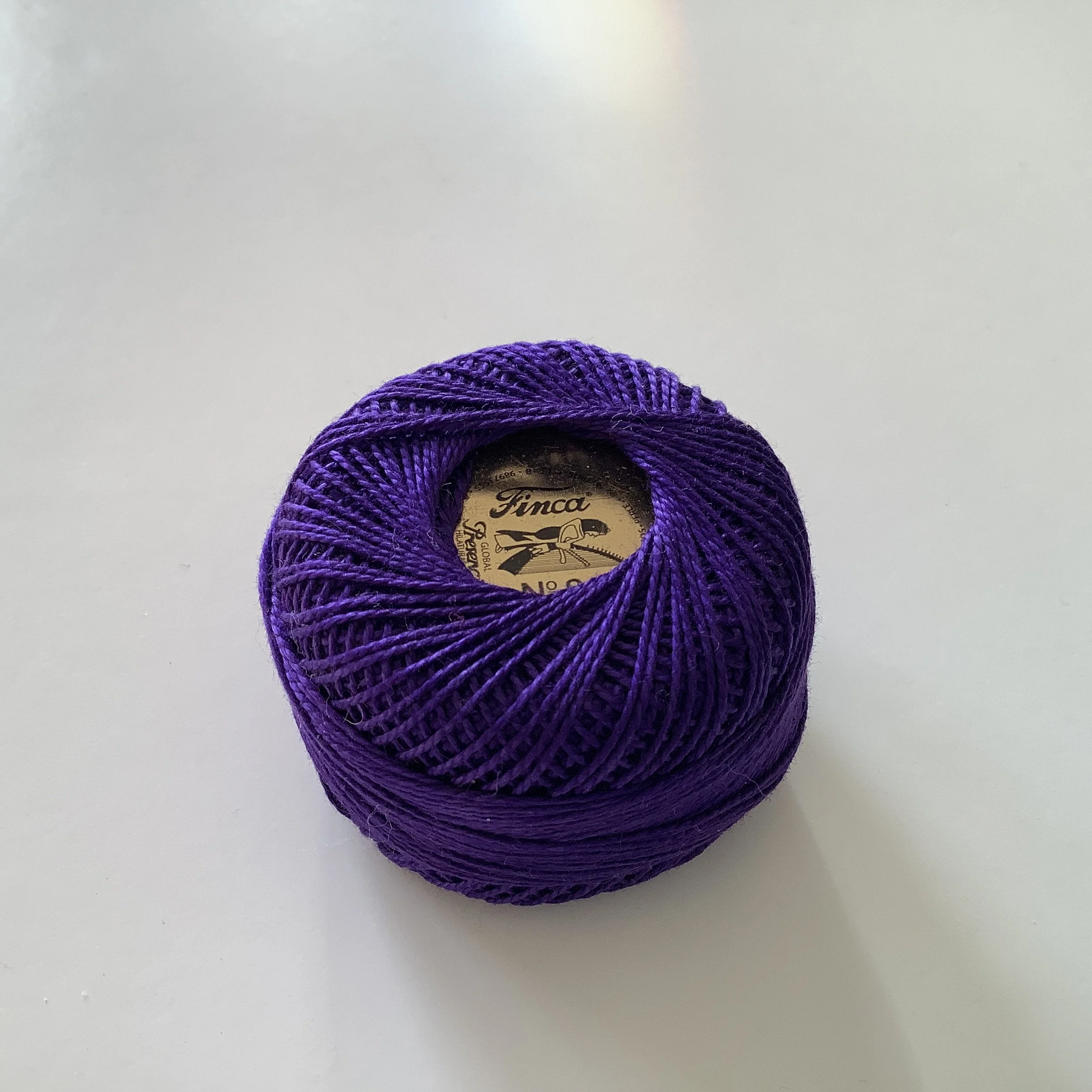 Cotton-perle-thread-purple-no8-Hometown-Rochester-UK