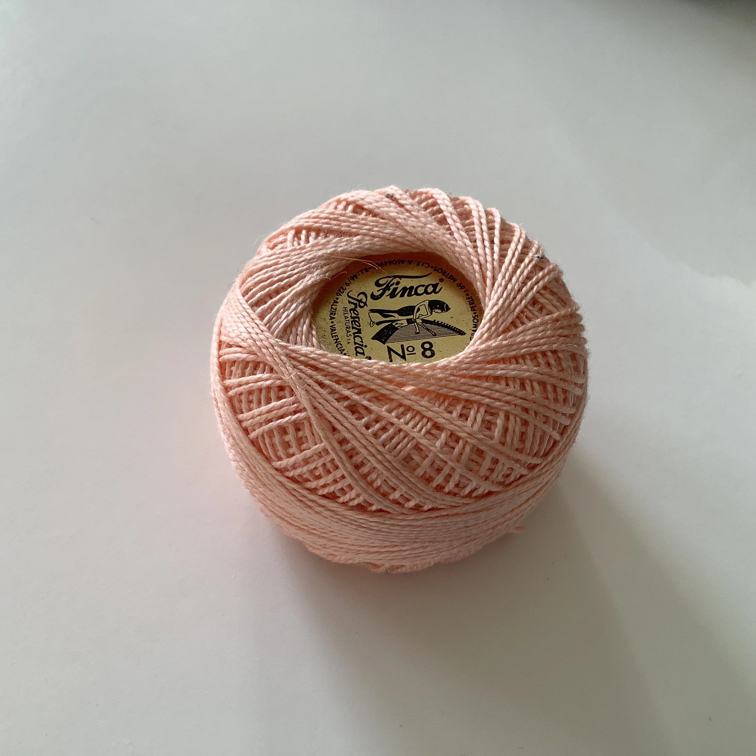 Cotton-perle-thread-peach-no8-UK