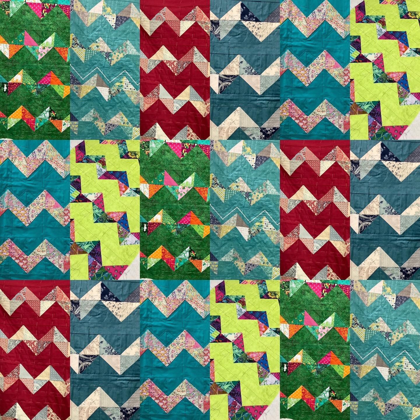 A patchwork of patchwork. Six more quilters were released into the wild last night as my Snake Charmer beginners&rsquo; quilt course came to an end.

This group have really enjoyed stitching together. So they&rsquo;re planning to block book another w