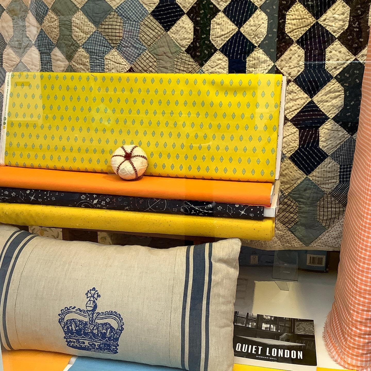 Can you spot clues to the big day in our current shop window - crowns, dapper dressed folk and maybe an ironic book title?

And by chance the yellow is the exact colour of the stunning dress worn by opera singer, Pretty Yende at the coronation. What 