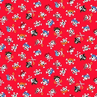 Makower-pirates-fabric-red-Hometown-Rochester-UK
