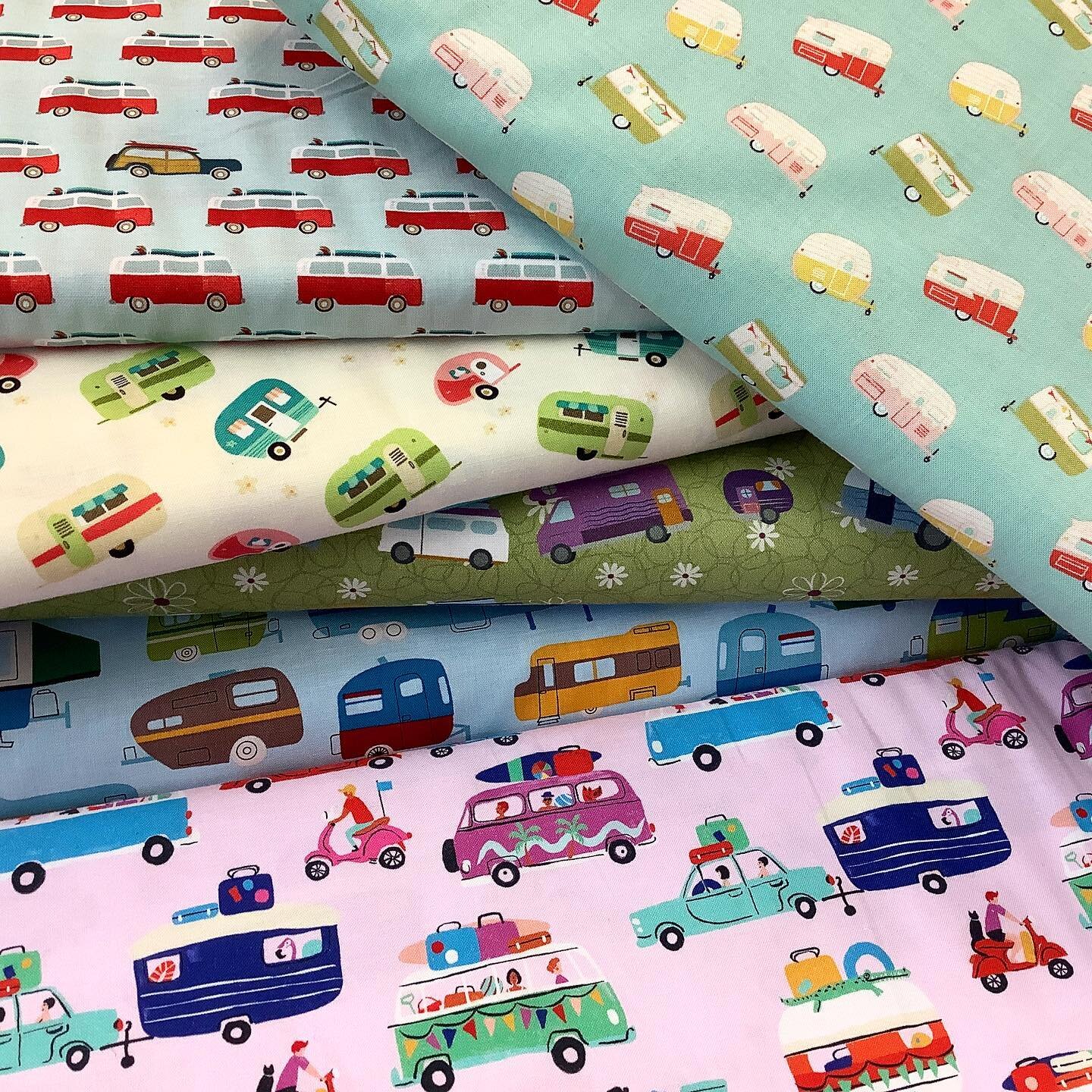 Beep! Beep! Quick stock check of our caravan and motor home fabrics for friend of the store, Kim.

I&rsquo;m pretty pleased that we have 6 to offer and all are glorious. Can your local fabric shop offer this choice? If not, you can buy online or by p