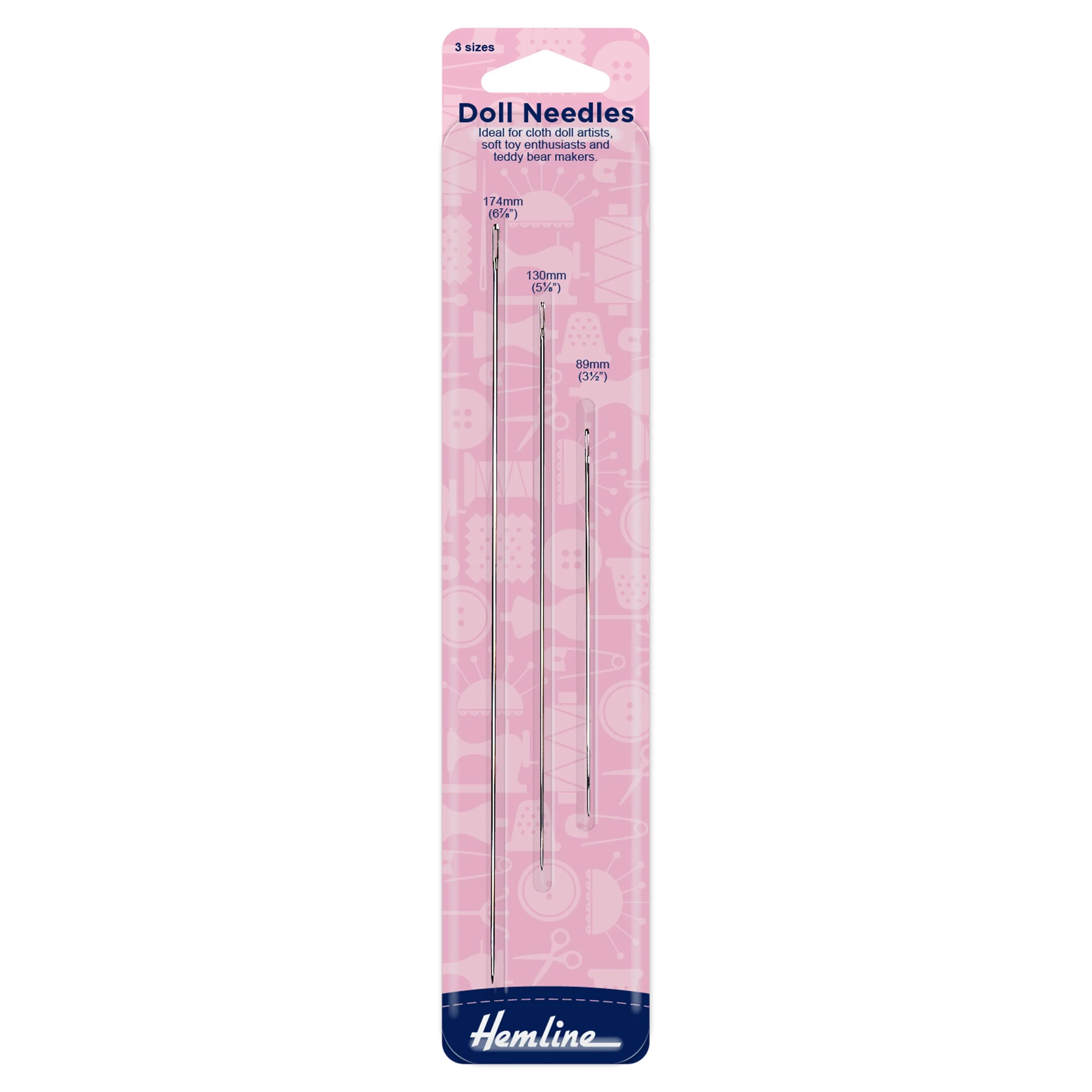 Doll-needles-3-sizes-H213-Hometown-Rochester-UK