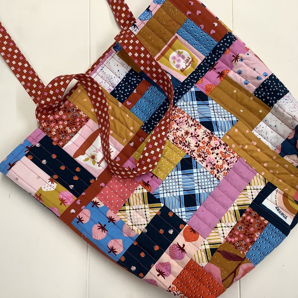 Bag for patchwork and quilting rulers, for workshops