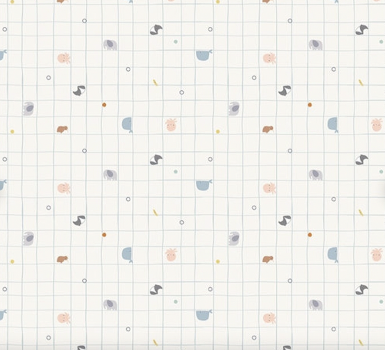 Little Things animals and grid Riley Blake