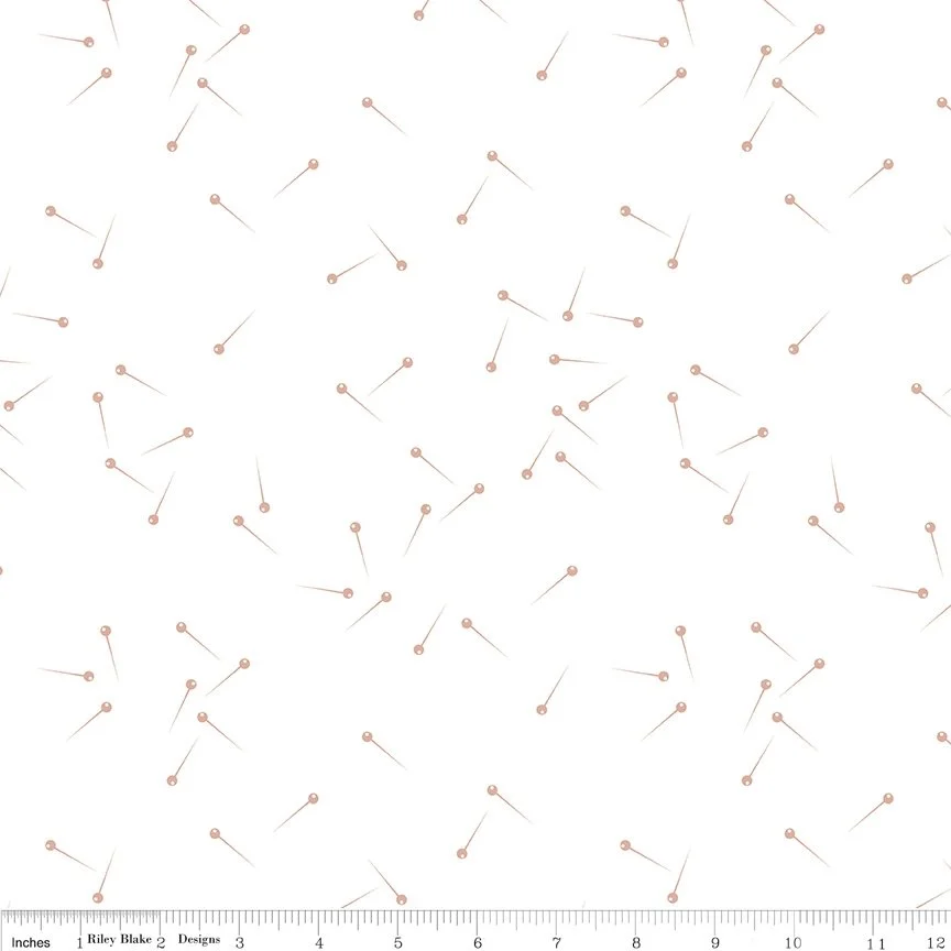 Pin Drop rose gold SC630 Riley Blake