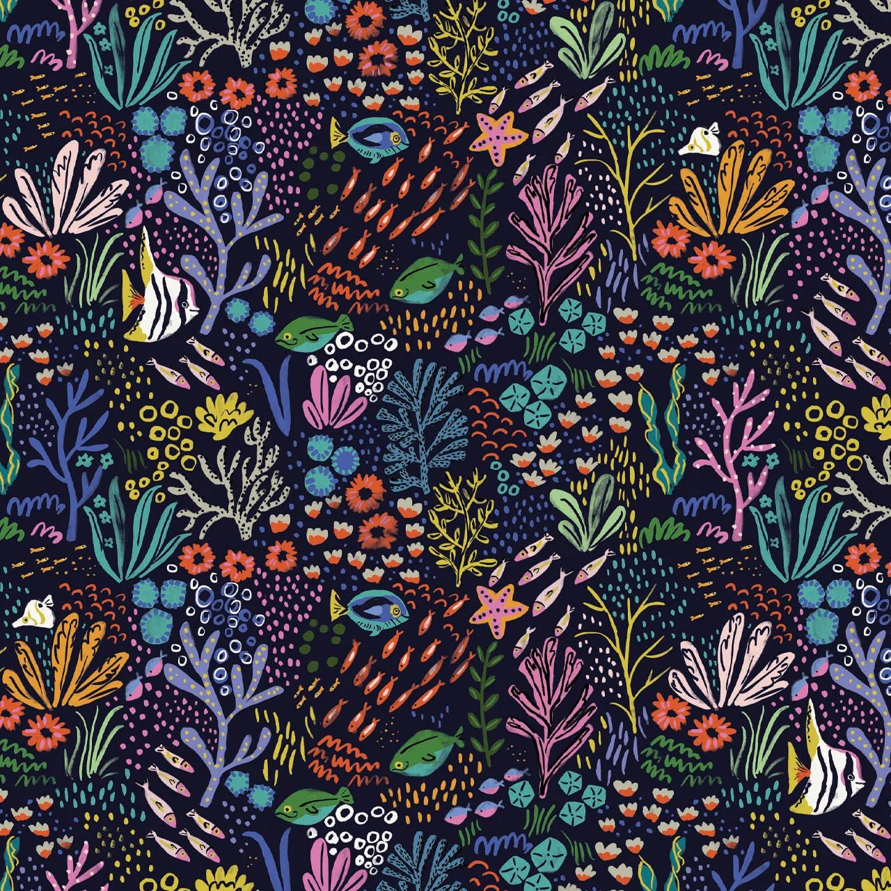 Aquatic-Paradise-2098-coral-fabric-Dashwood-Hometown-UK-quilt-shop