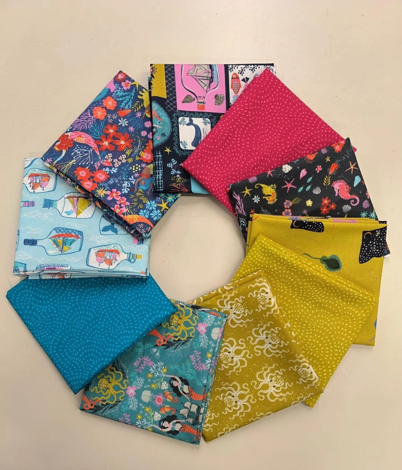 Siren-Seas-fat-quarter-bundle-fabric-Hometown-Rochester-UK