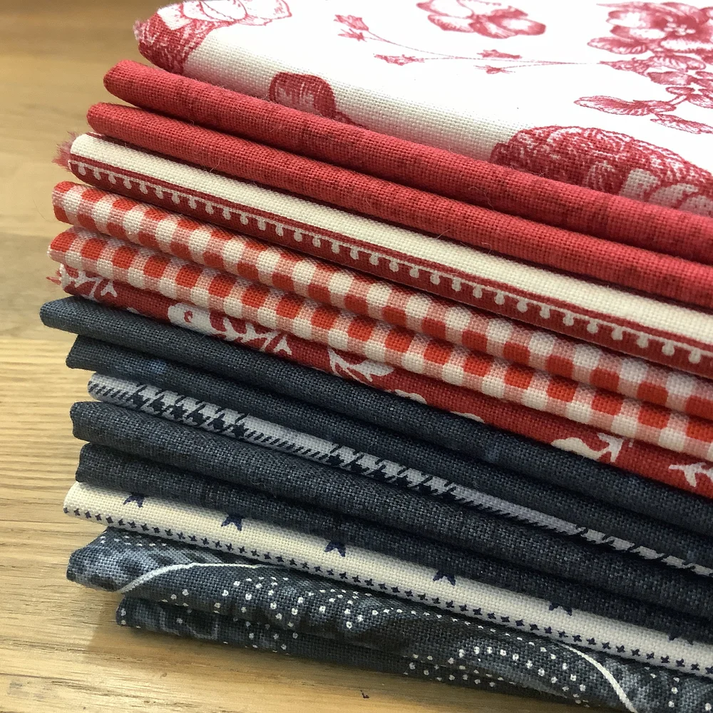 Red, white and blue traditional Moda cotton prints — HOMETOWN
