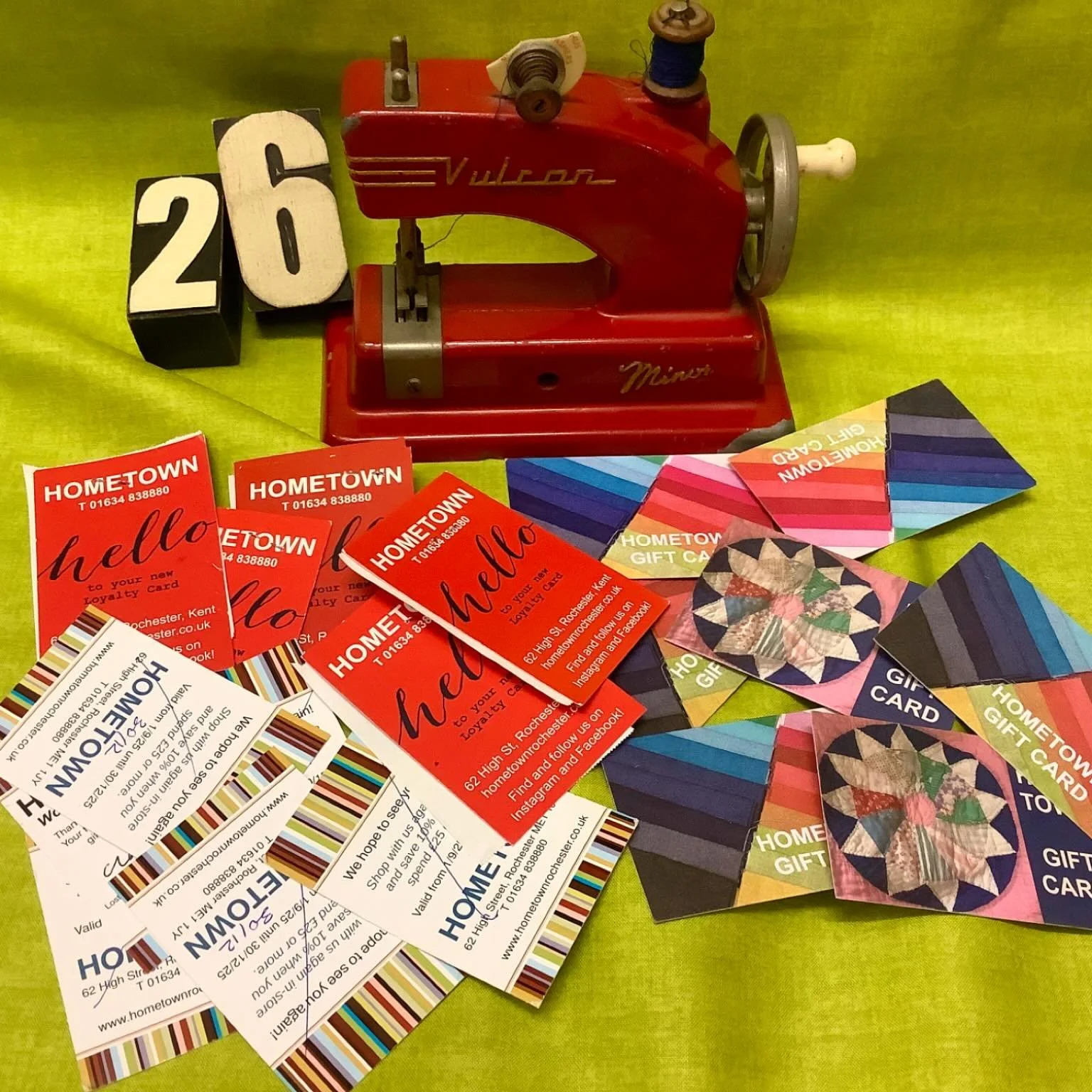 Look at this haul of gift cards, vouchers and loyalty cards that you brought in today! It&rsquo;s clear that you want to get back to stitching after Christmas. I had several conversations today, which started with, &ldquo;I&rsquo;ve cleared the table