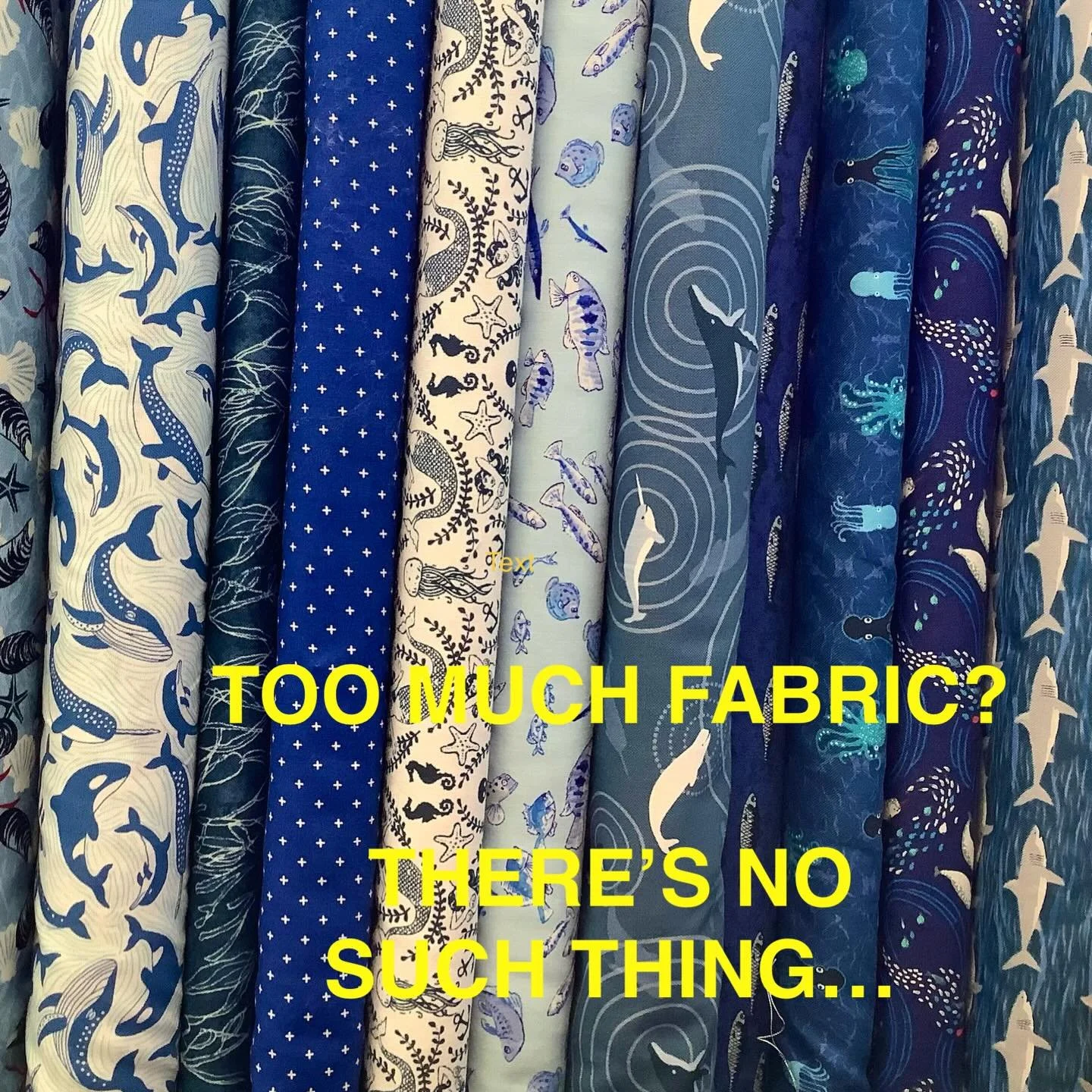 We&rsquo;re awash with fabulous fabrics at Hometown. Here are just some of our marine and nautical materials to coordinate with our deep blue sea window. 🌊

But oh-no, we&rsquo;ve had 6 new collections arrive this week and we&rsquo;ve run out of she
