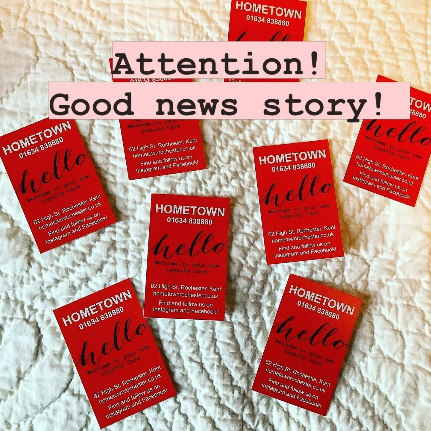 Would you like more good news? I&rsquo;ve thought of another treat for you all this #nationalquiltingmonth . At Hometown we&rsquo;re rightly proud of our #loyaltycard . Each year we give away thousands of pounds of freebies to you when you complete a