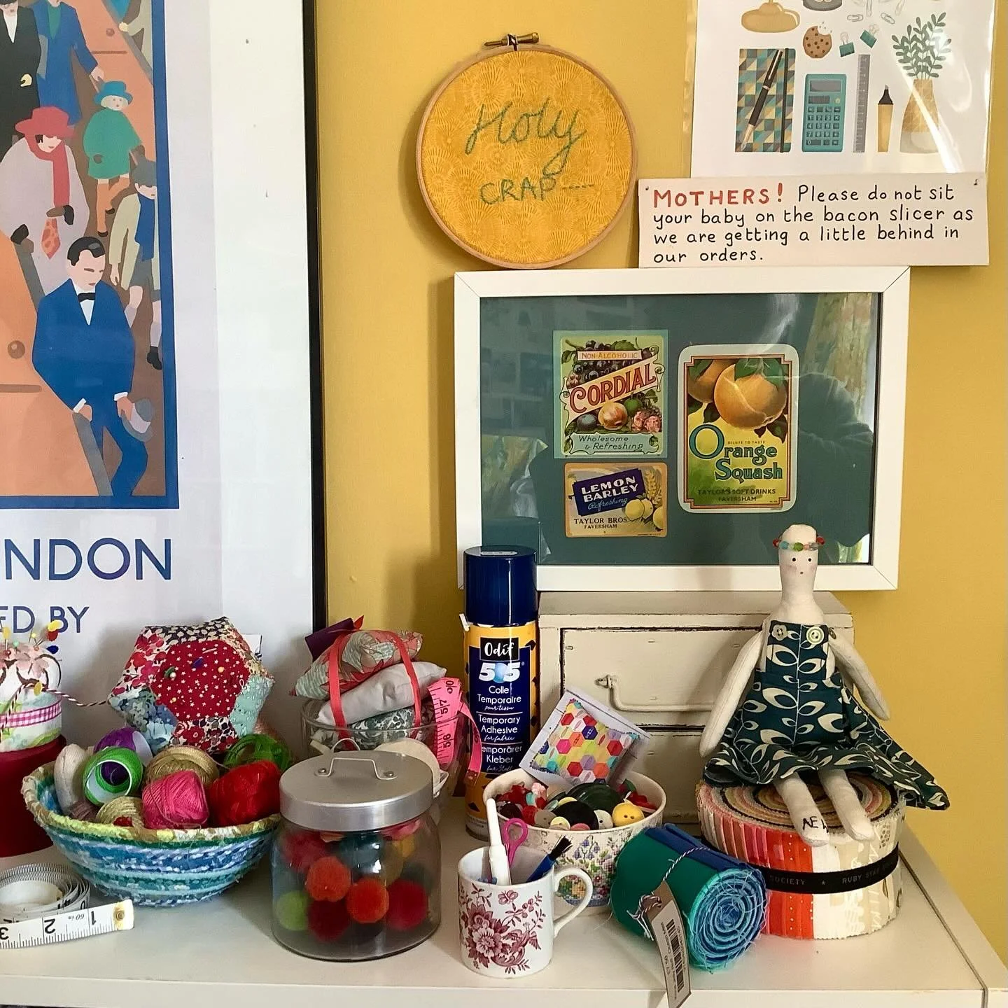 &ldquo;Business at the front, party at the back&rdquo;.

Now I&rsquo;m not discussing mullet haircuts, but it&rsquo;s Monday and I&rsquo;m WFH. As usual, it&rsquo;s a mix of accounts work, placing fabric orders, thinking about workshops, website upda