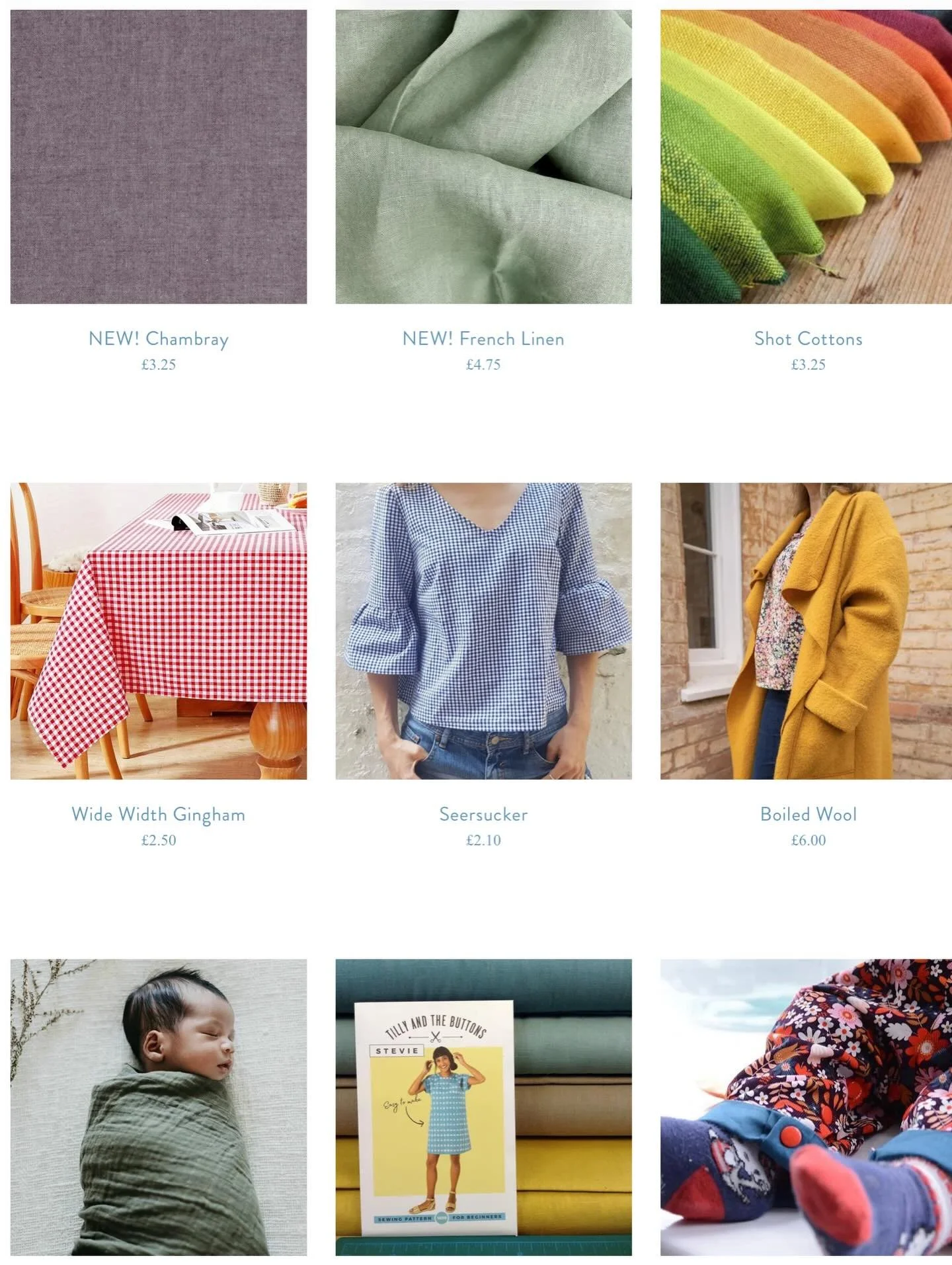 Tap, tap, tap&hellip; I&rsquo;ve spent most of the day at the laptop, adding products to the website, tweaking entries and general online housekeeping. Did you know we sell these types of dressmaking fabrics, as well as all our quilting cottons? 

No