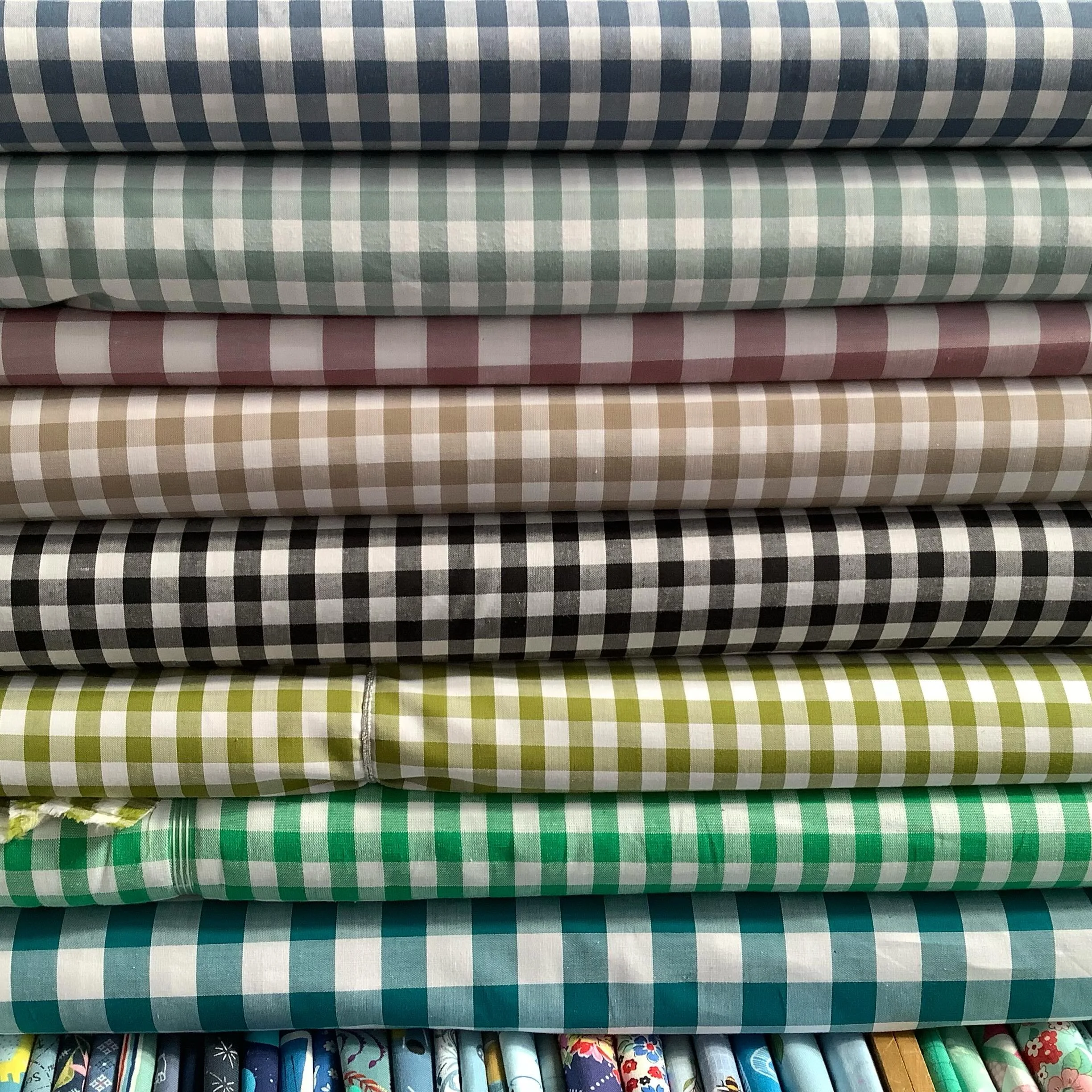 Gingham - following last week&rsquo;s post, I&rsquo;ve had a couple of questions, so here are some answers!

1 - our gingham is 100% cotton (a lot of gingham is a poly-cotton mix).

2 - our gingham is wide - 144cm (56-in), so it&rsquo;s perfect for d