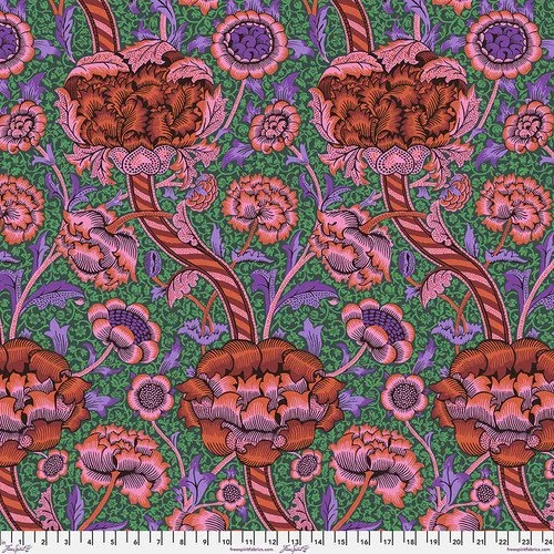 Kaffe-Fassett-Morris-Wandle-red-Hometown-Rochester-UK