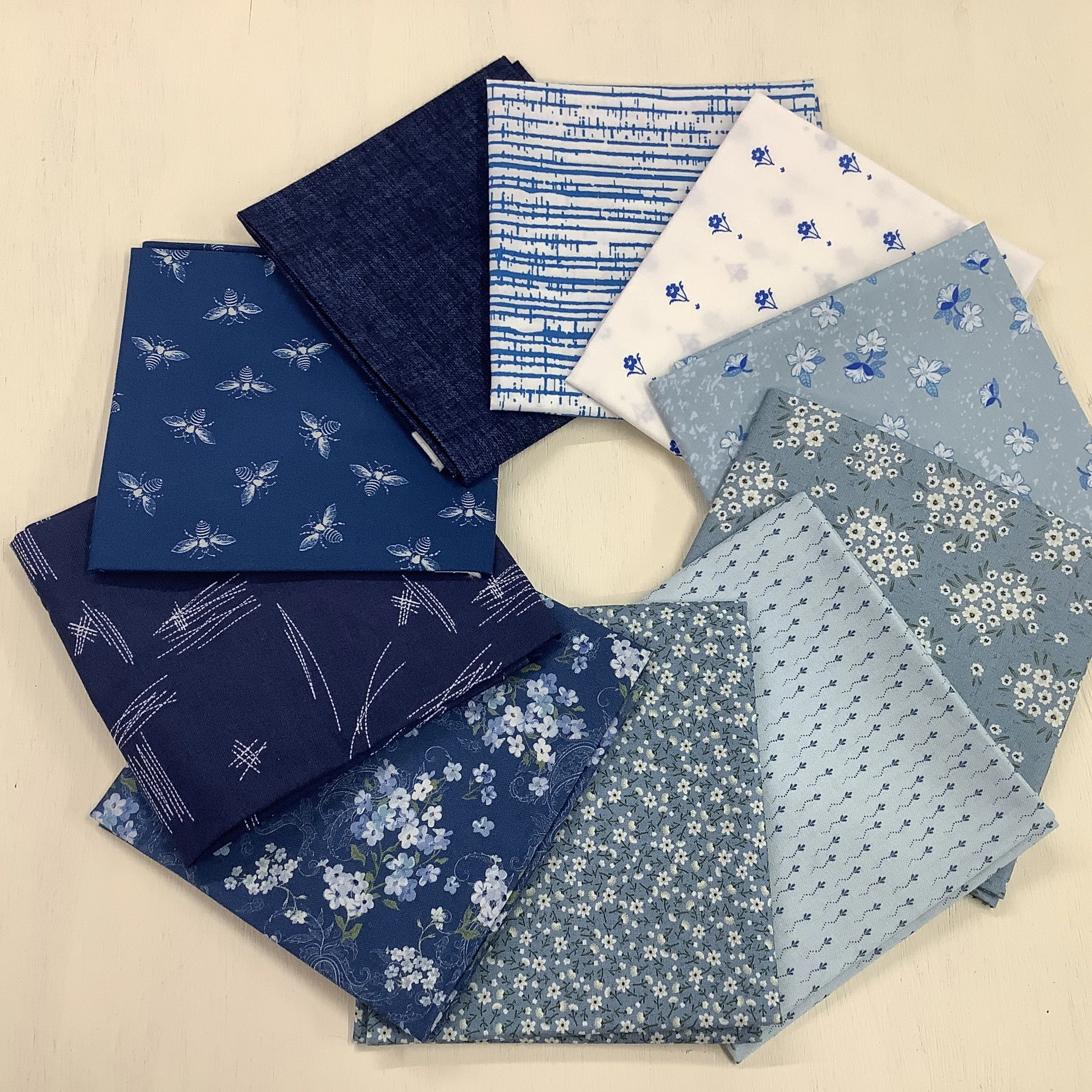 True-Blue-fat-quarter-bundle-Hometown-Rochester-UK