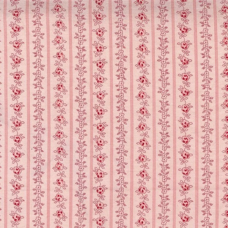Hollyhocks-and-Roses-fabric-3056-17-Hometown-Rochester-UK-Moda