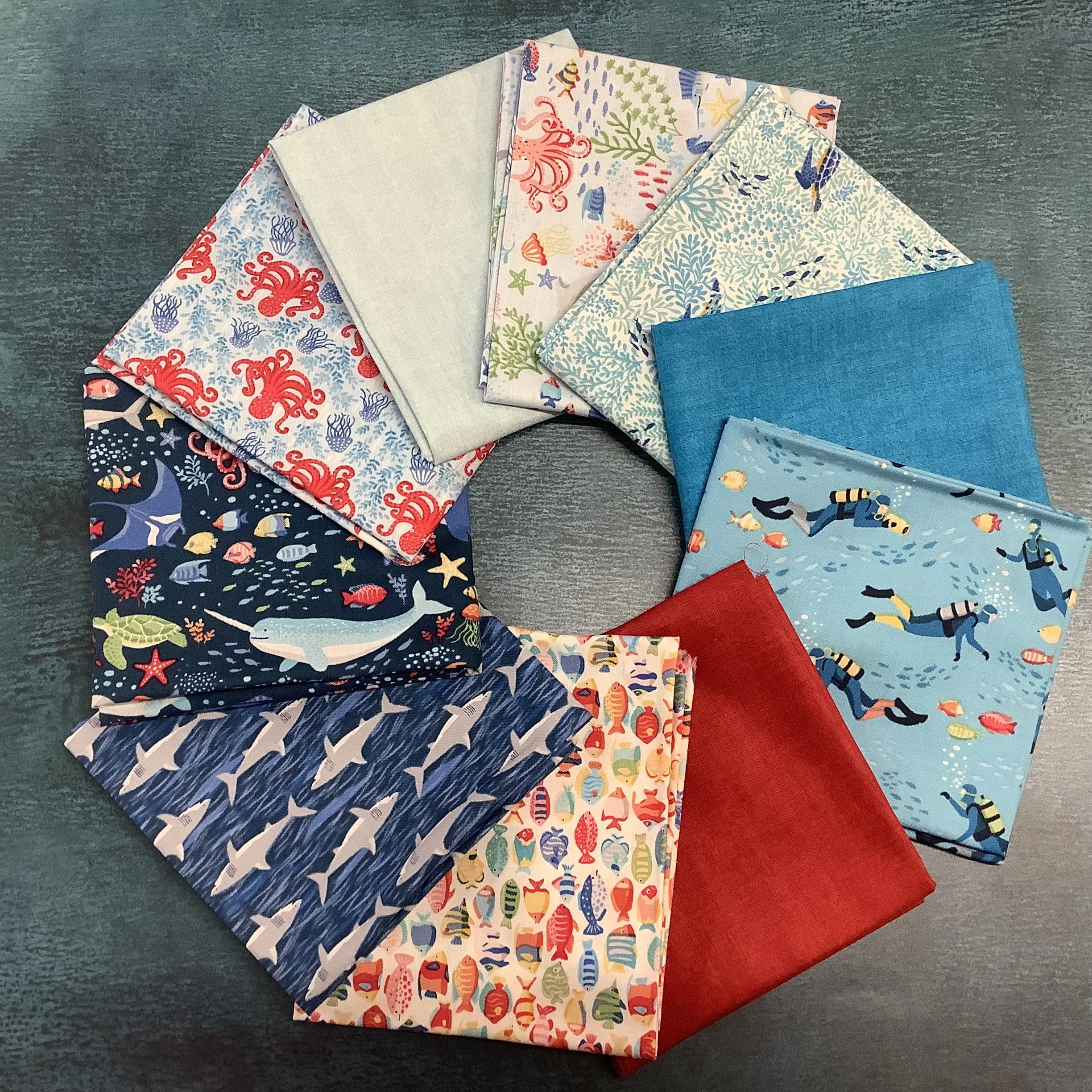 Deep-Blue-Sea-fat-quarter-bundle-Hometown-Rochester-UK