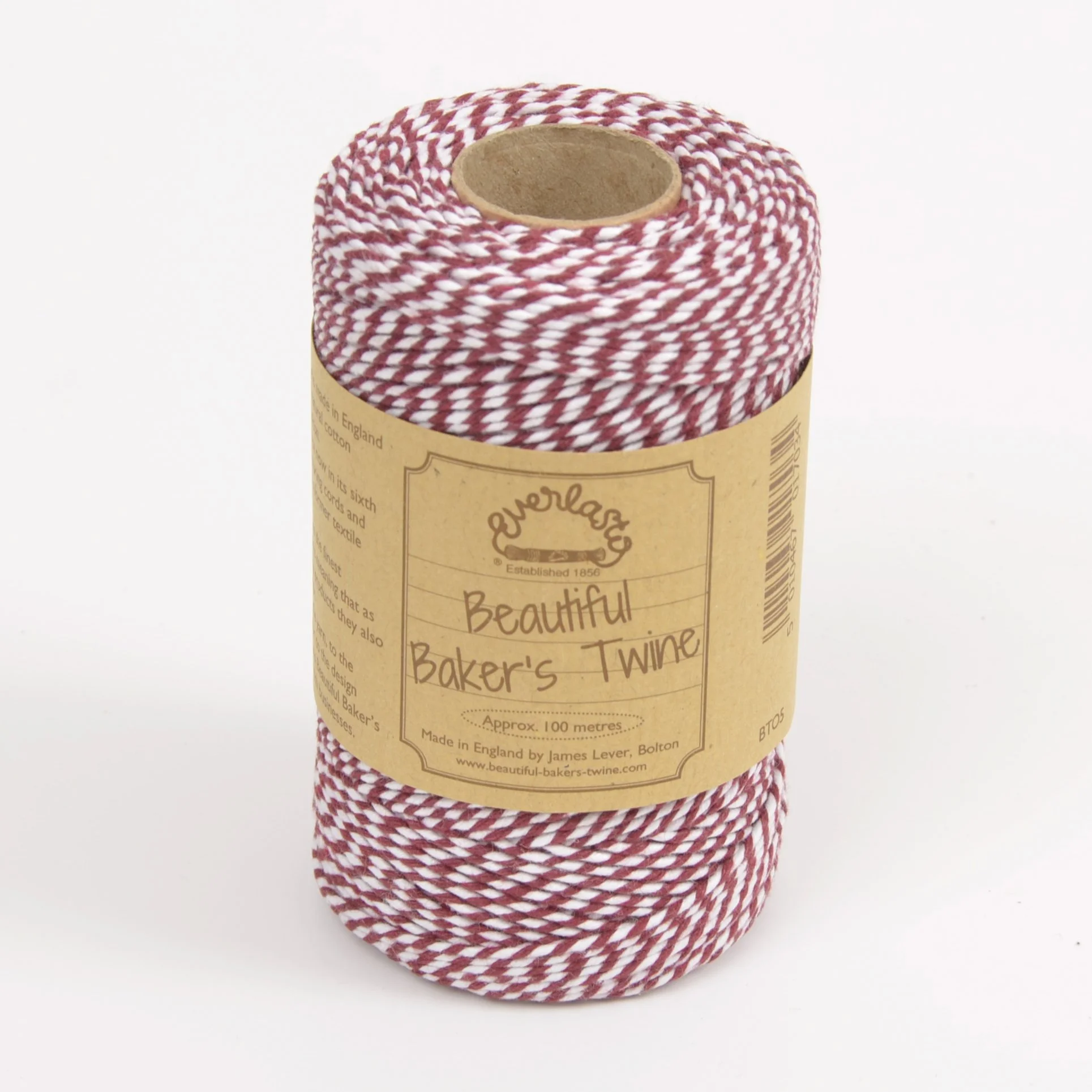 burgundy-cotton-original-bakers-twine-Everlasto-Hometown-Rochester-UK