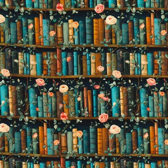 CP1171-Books-poplin-fabric-Hometown-Rochester-UK