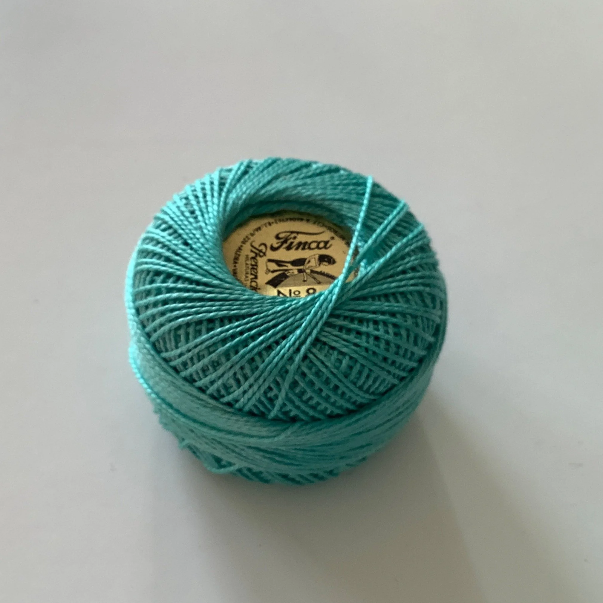 Cotton-Perle-thread-turquoise-no-8-Hometown-Rochester-UK