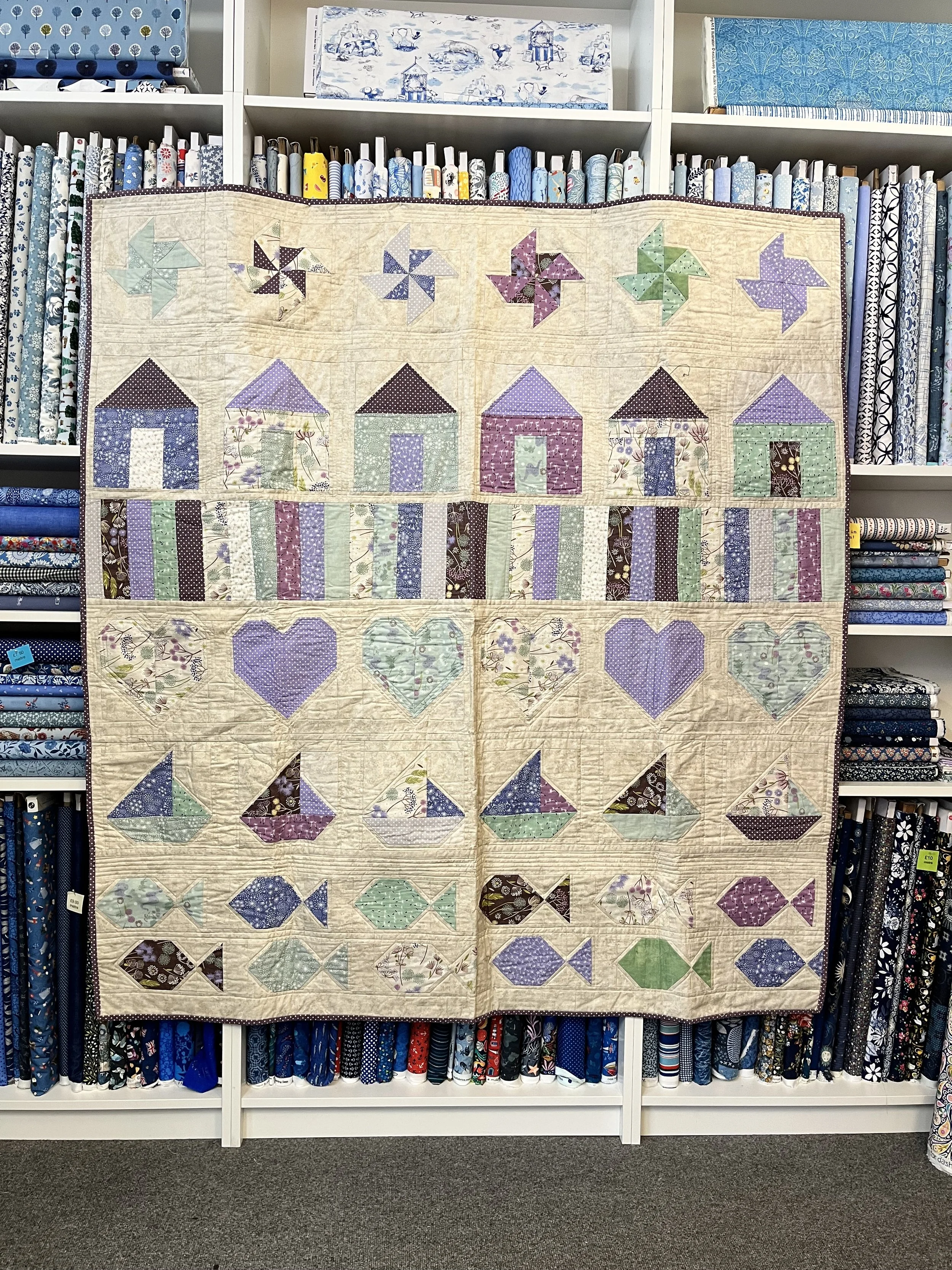 Seaside-BOM-patchwork-workshop-Hometown-Rochester-UK