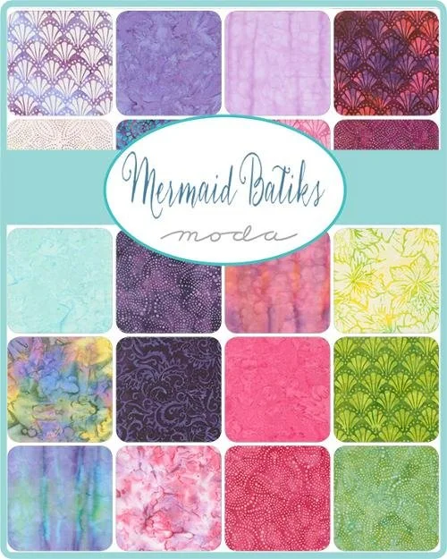 Moda-Mermaid-batiks-swatch-UK-Hometown-Rochester-UK