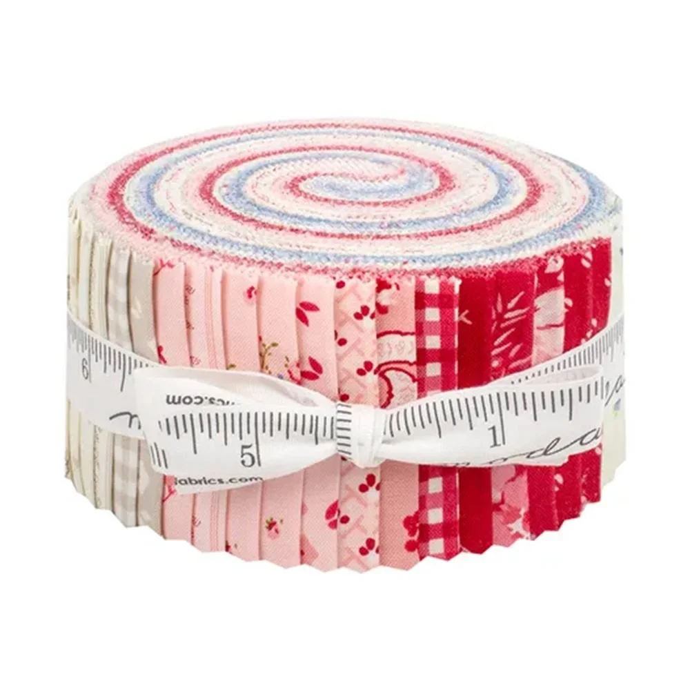 Hollyhocks-and-roses-jelly-roll-UK-Hometown-Rochester-Moda