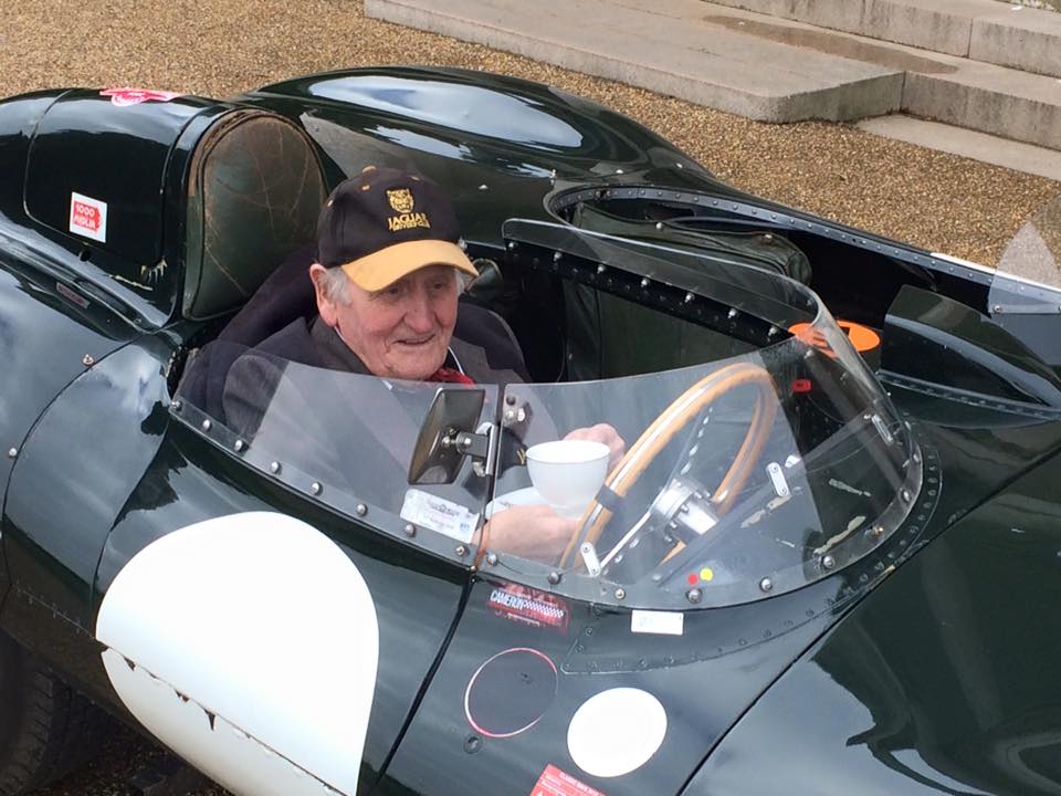 And here's the man himself stopping for a cup of tea!