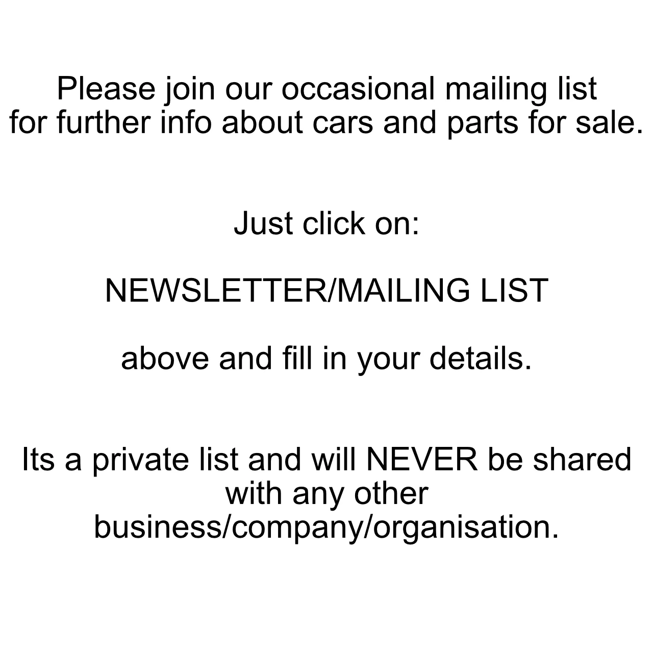 Mailing List