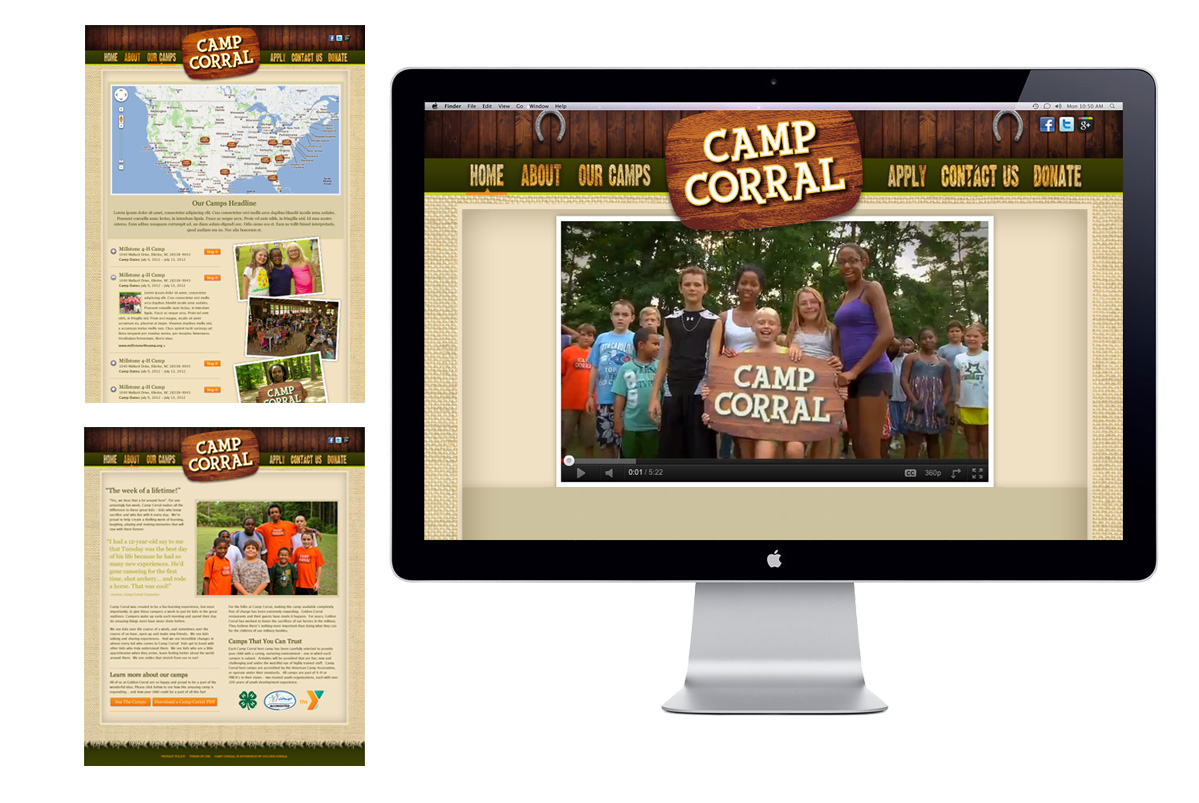 Website for Camp Corral