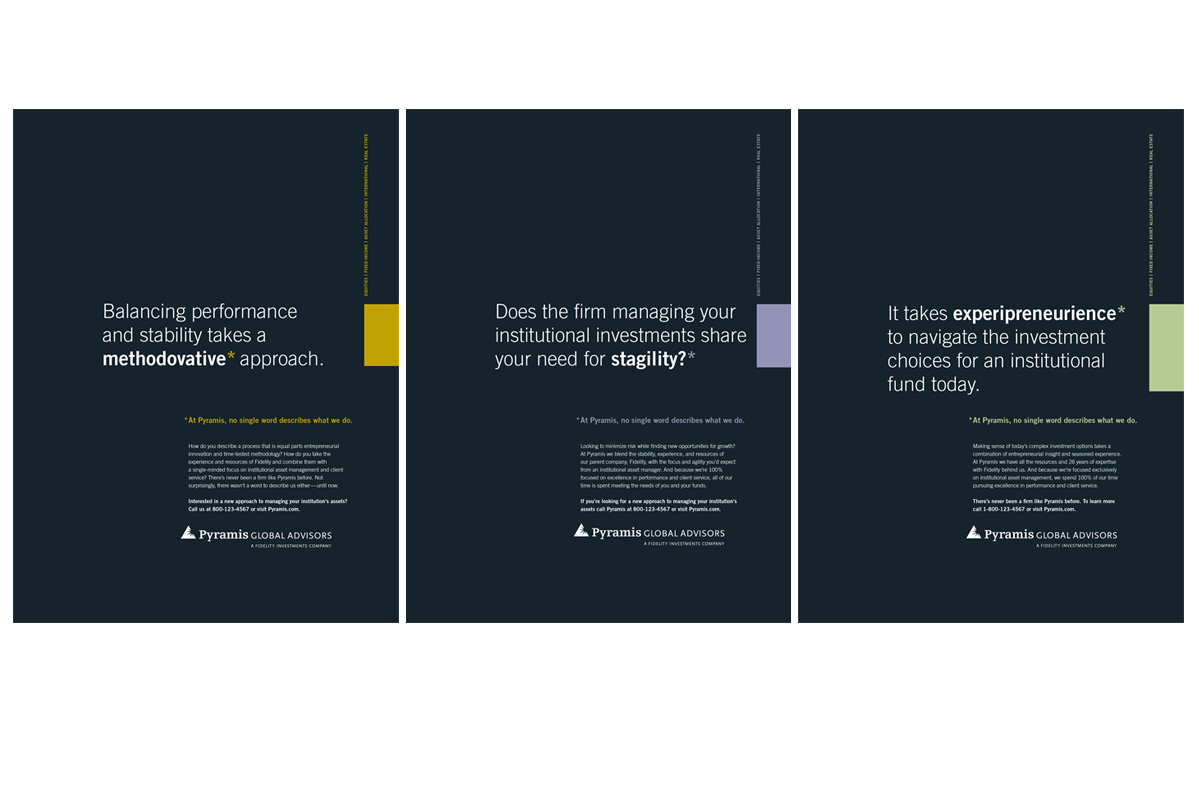Print campaign for Pyramis