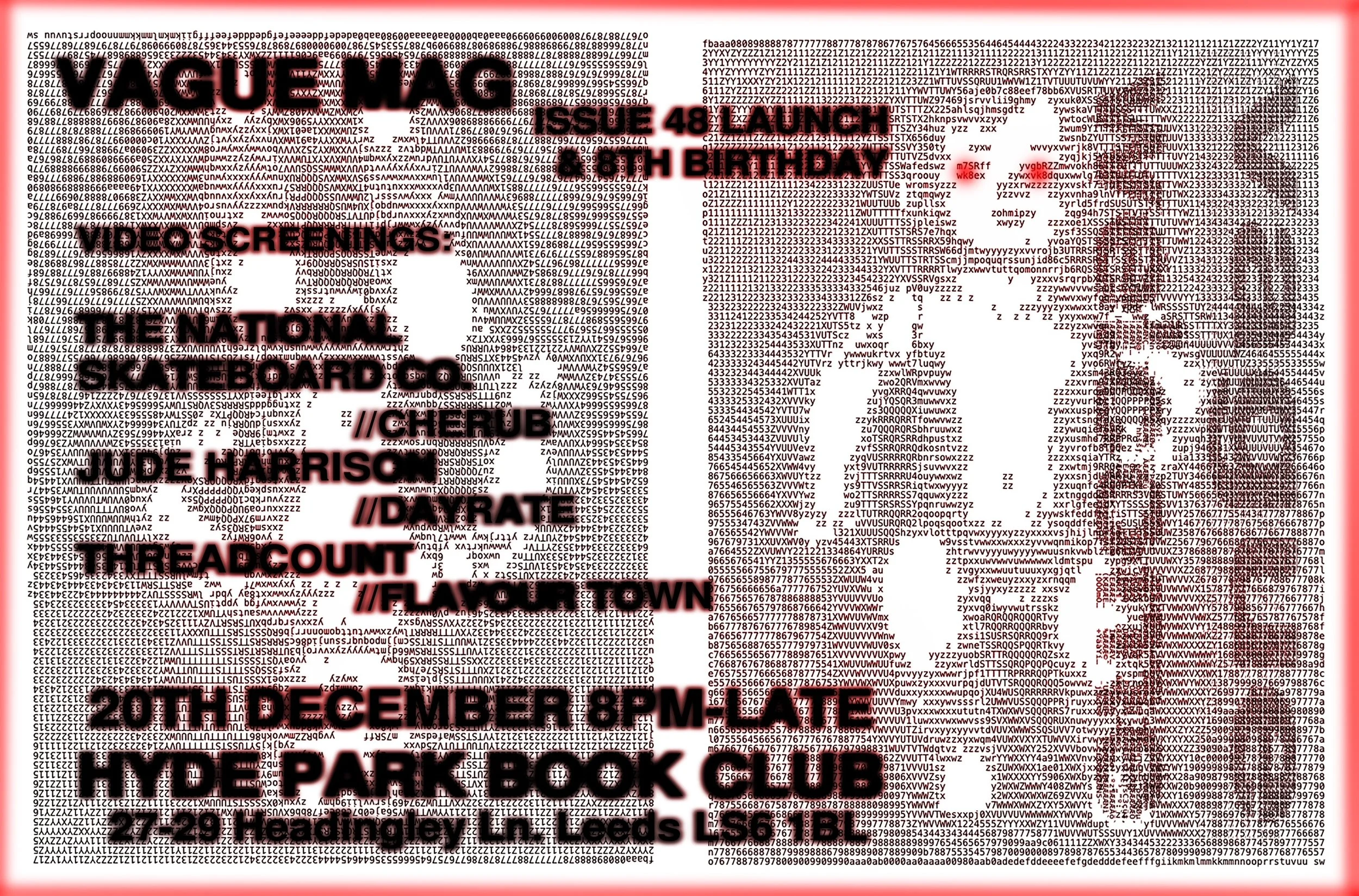 Vague Mag - Issue 48 Launch and 8th Birthday 
