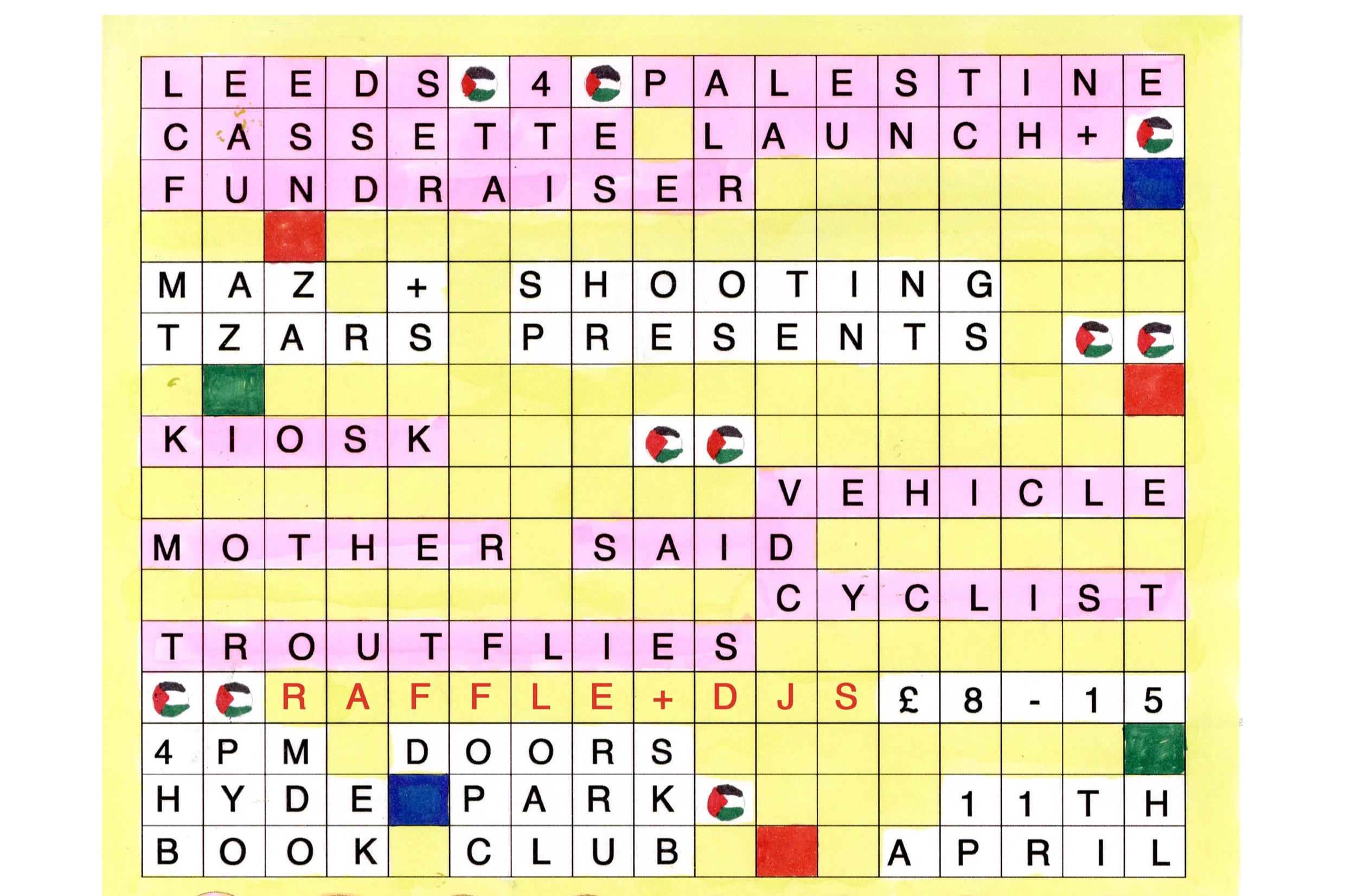 Leeds 4 Palestine Cassette Launch + Fundraiser