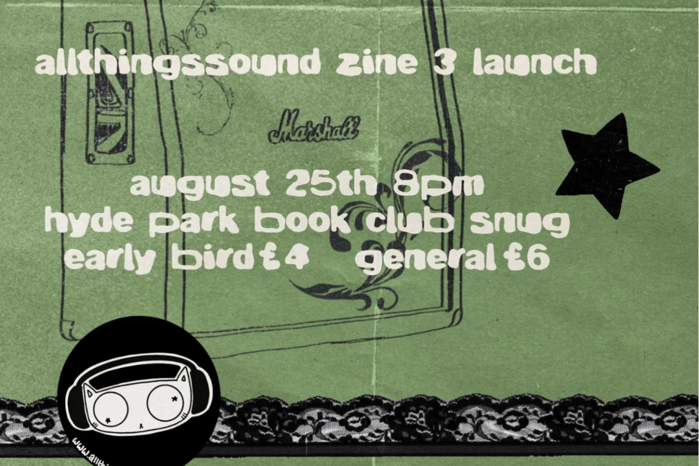 allthingssound zine launch with Gloria and Jeanpool