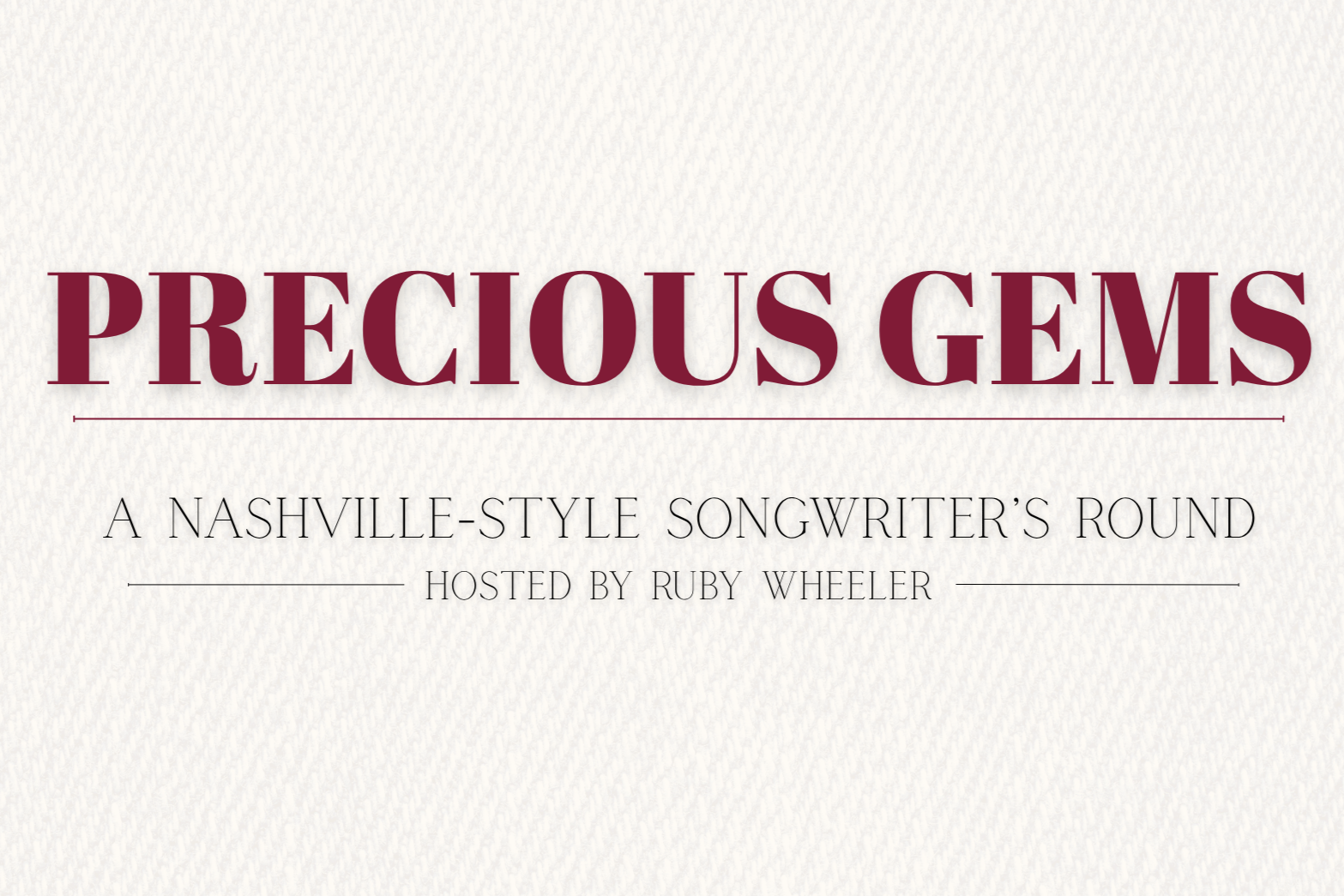 Precious Gems: Songwriter's Round