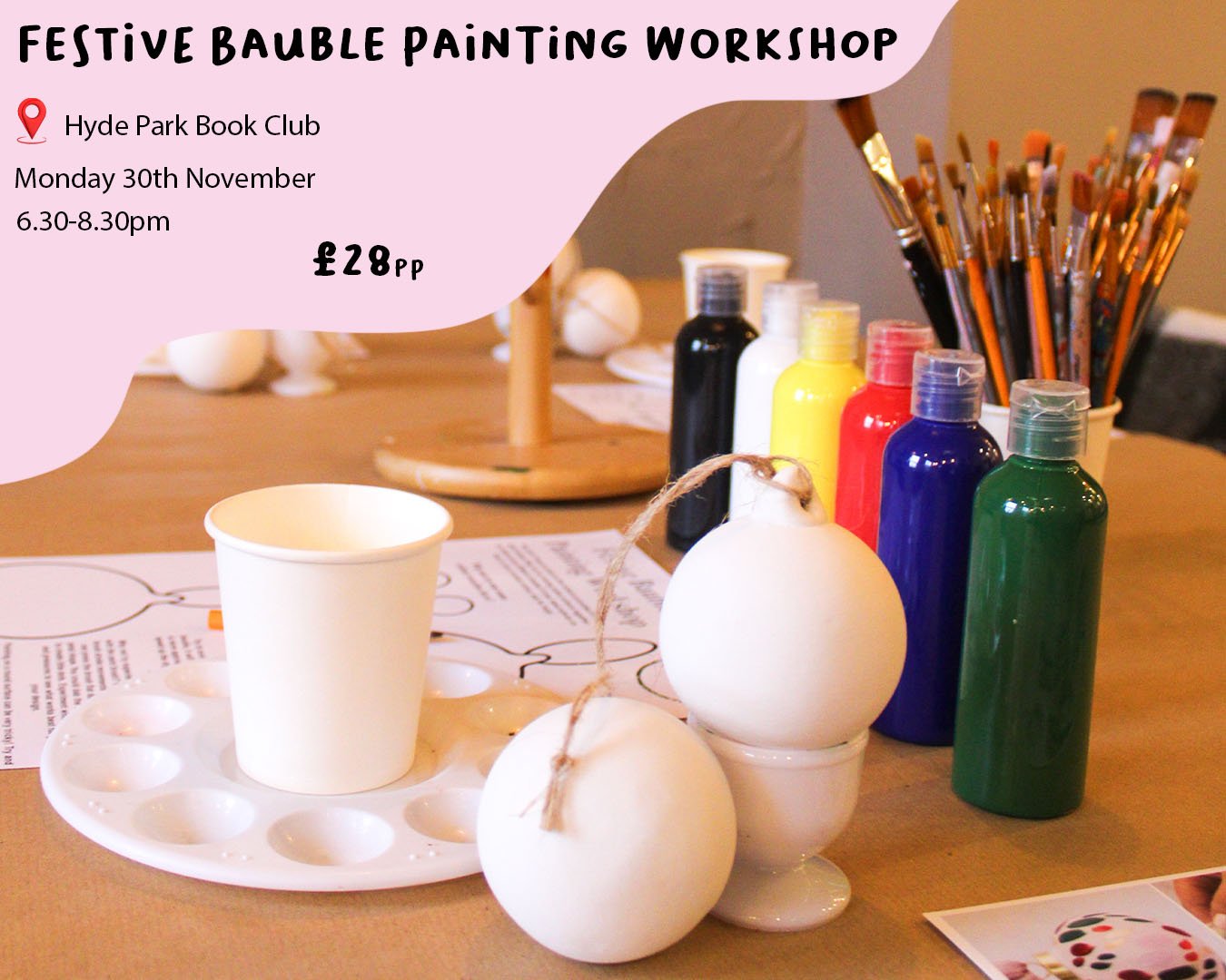Festive Bauble Painting Workshop 