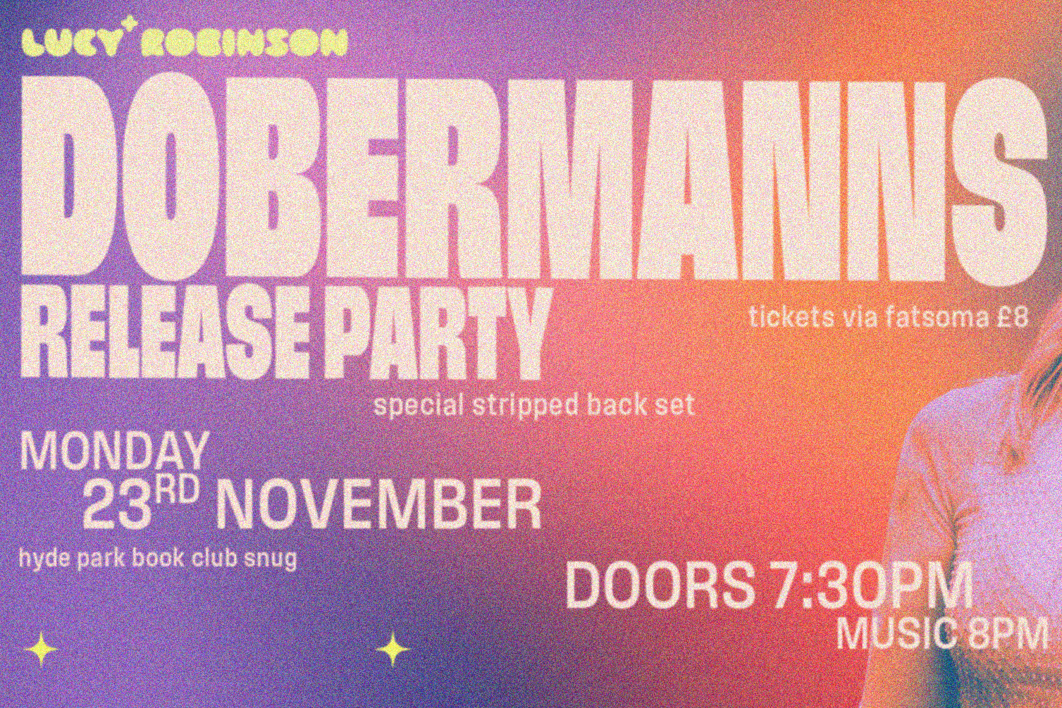 Lucy Robinson- - Dobermanns Single Launch Party