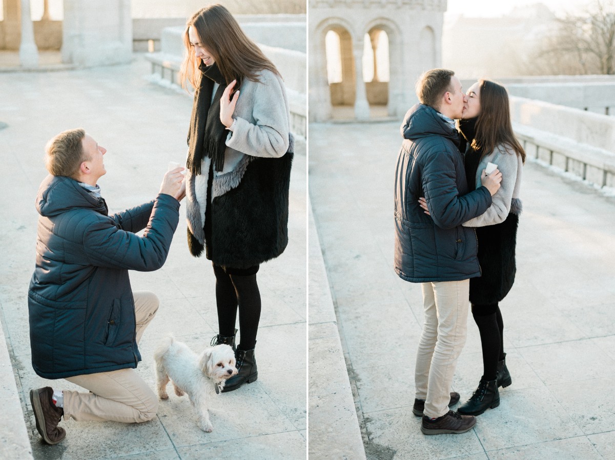 surprise proposal in budapest castle europe photographer wedding.jpg