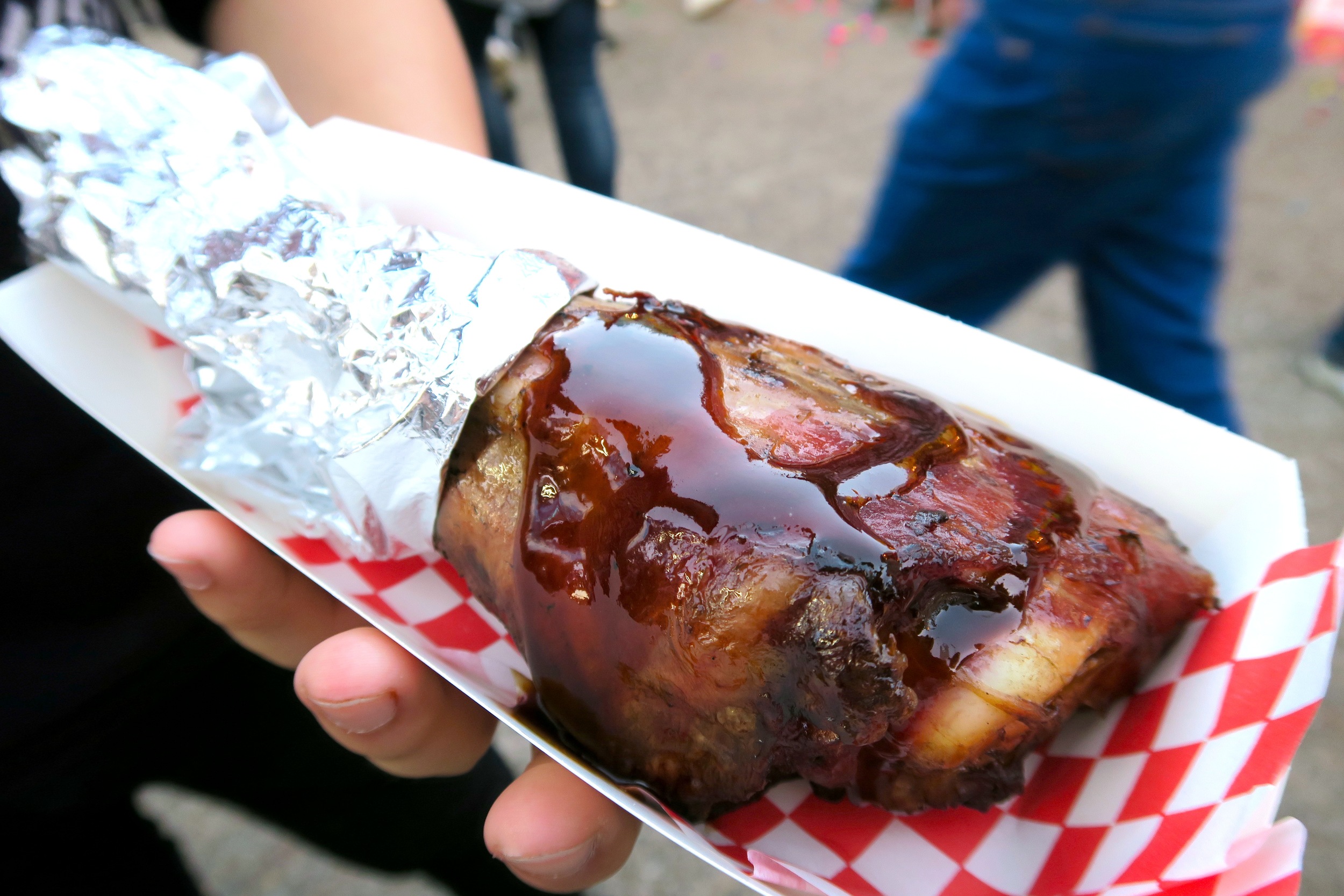 Turkey leg with BBQ Sauce