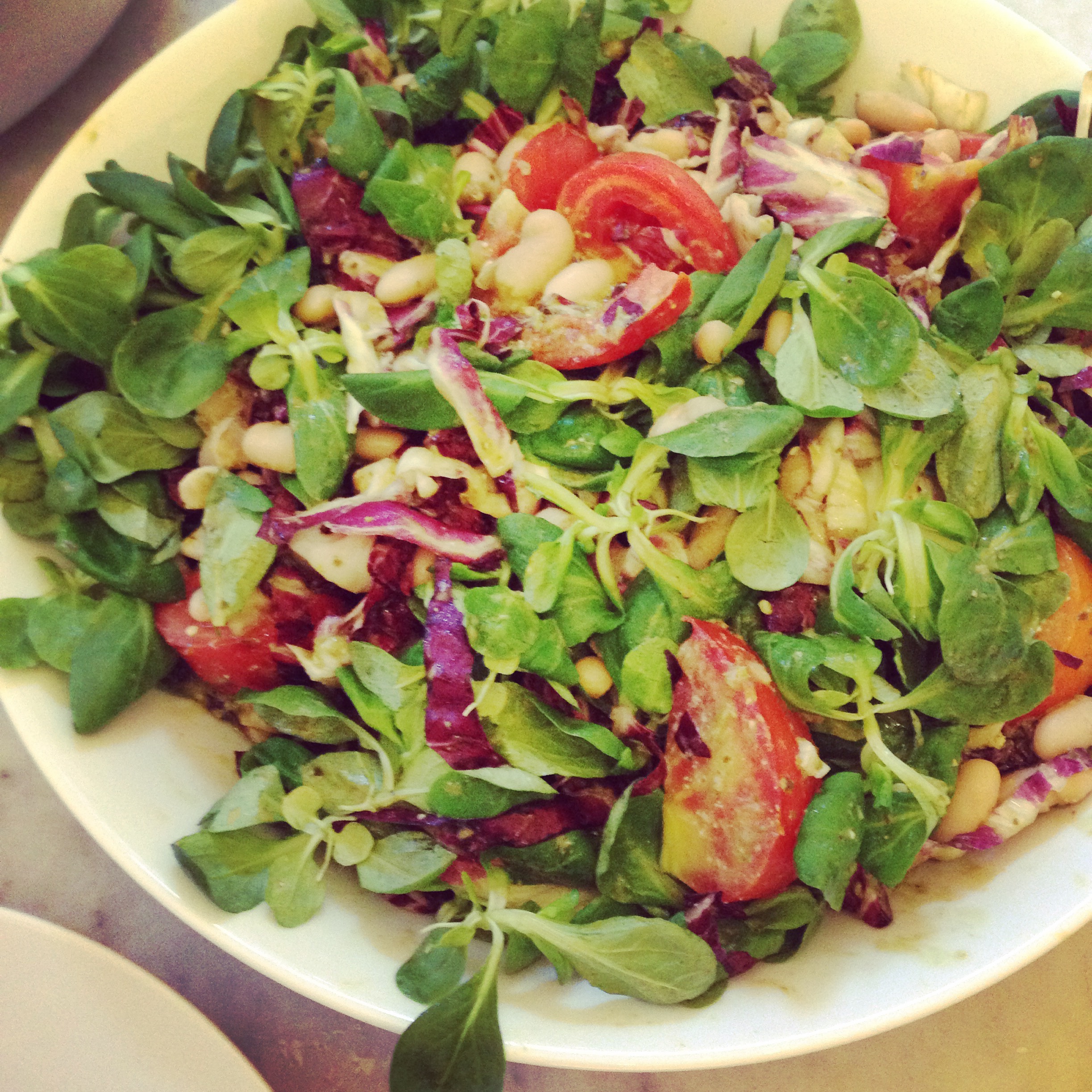 After days of meat and cheese plates, we were all hungry for some greens!