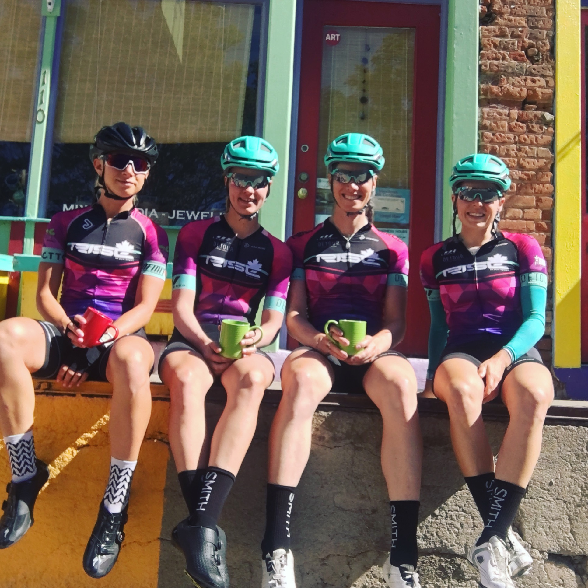 Team coffee ride. 