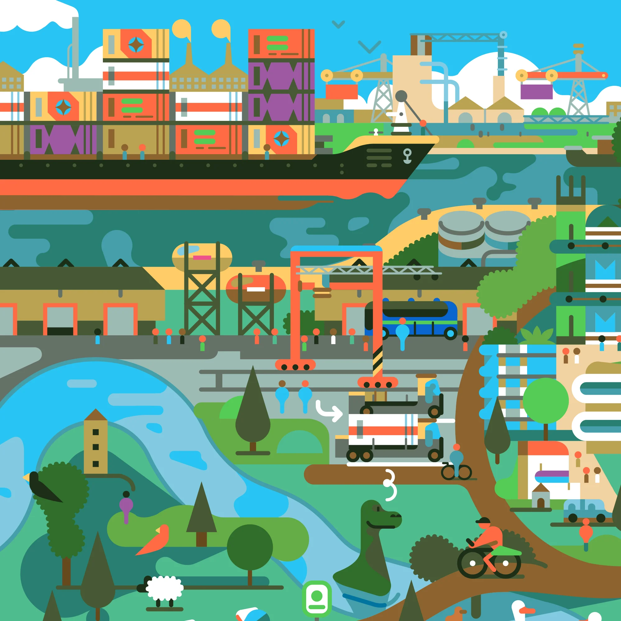 Harbor (detail)