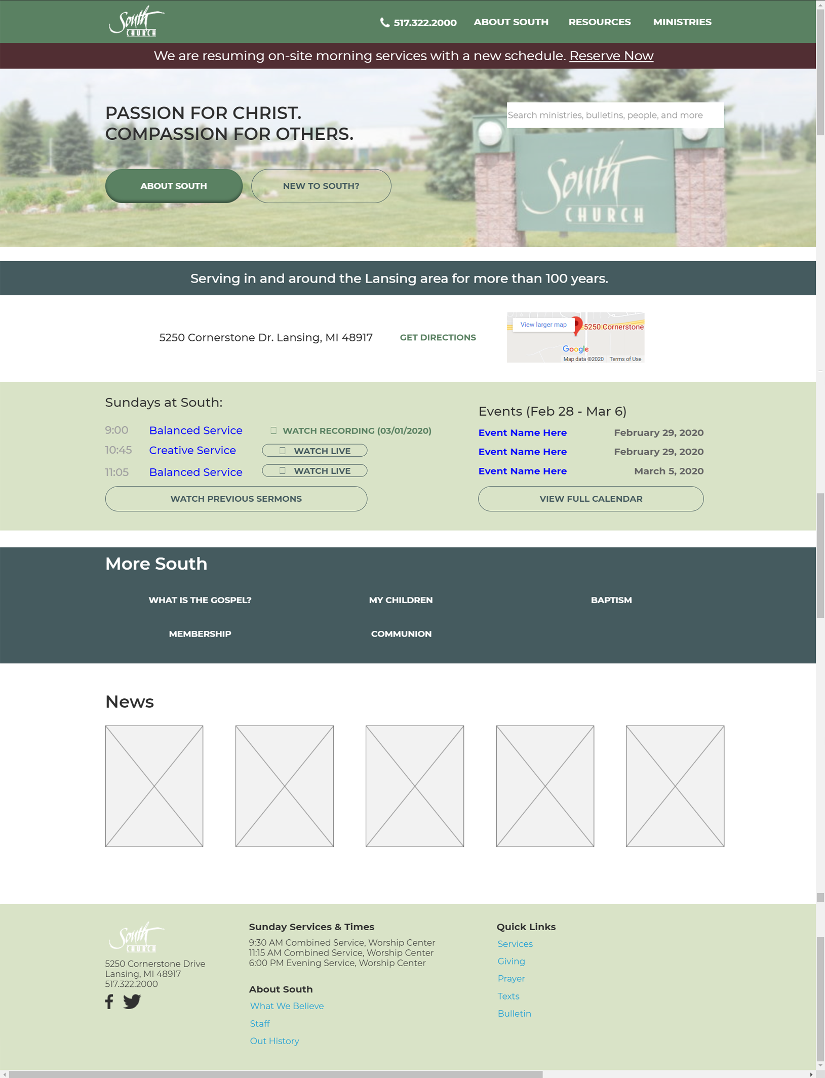 SouthLife.org Website Research